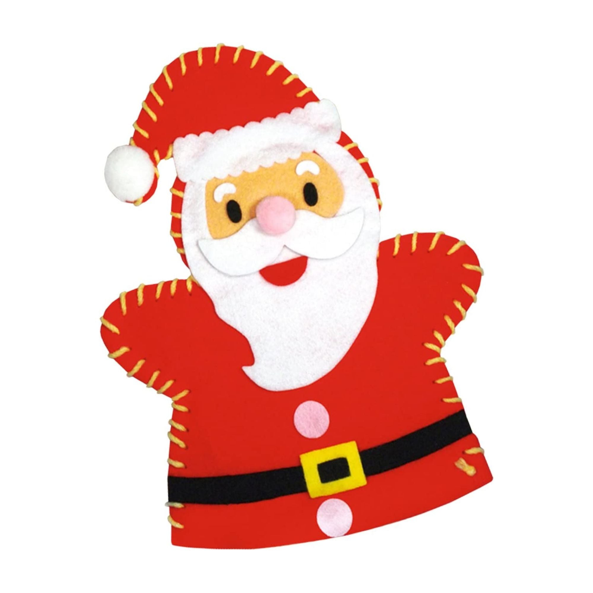 Filz - Set "Handpuppe Weihnachtsmann" Ursus - malmichbuntbest.com