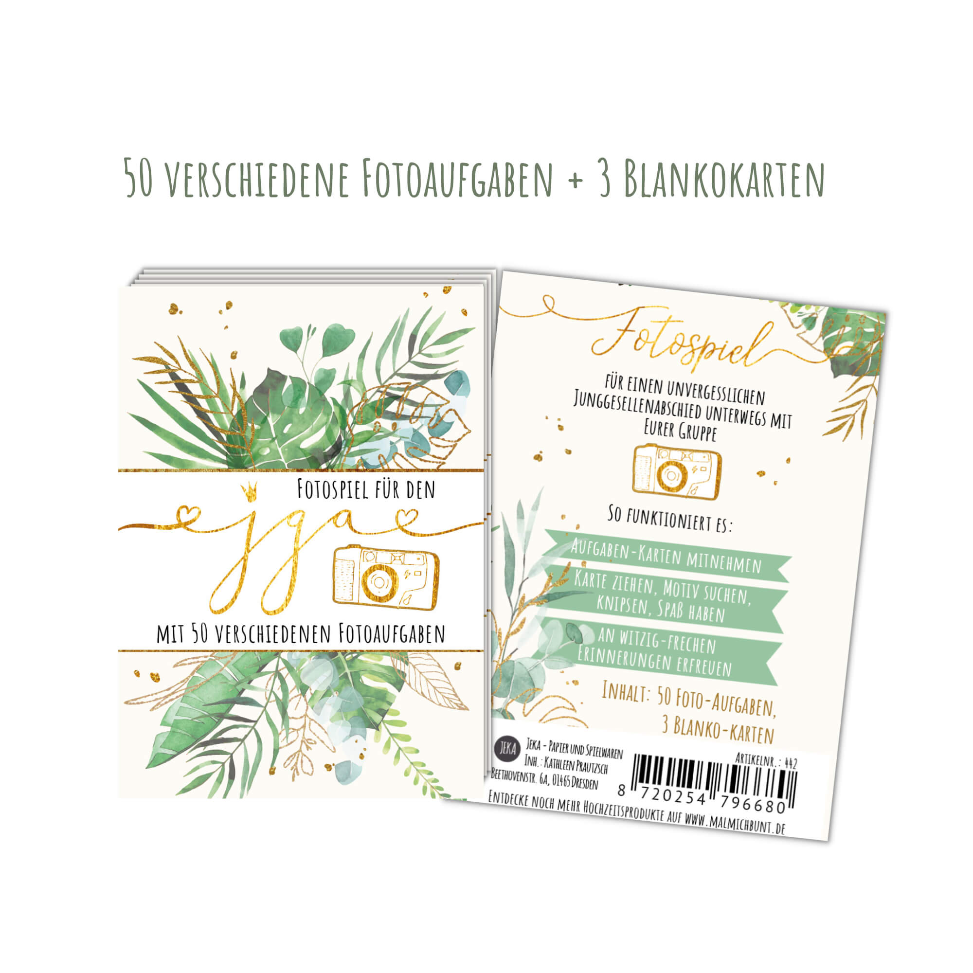 Fotospiel JGA - Junggesellenabschied Spiel Jeka - malmichbuntbest.com