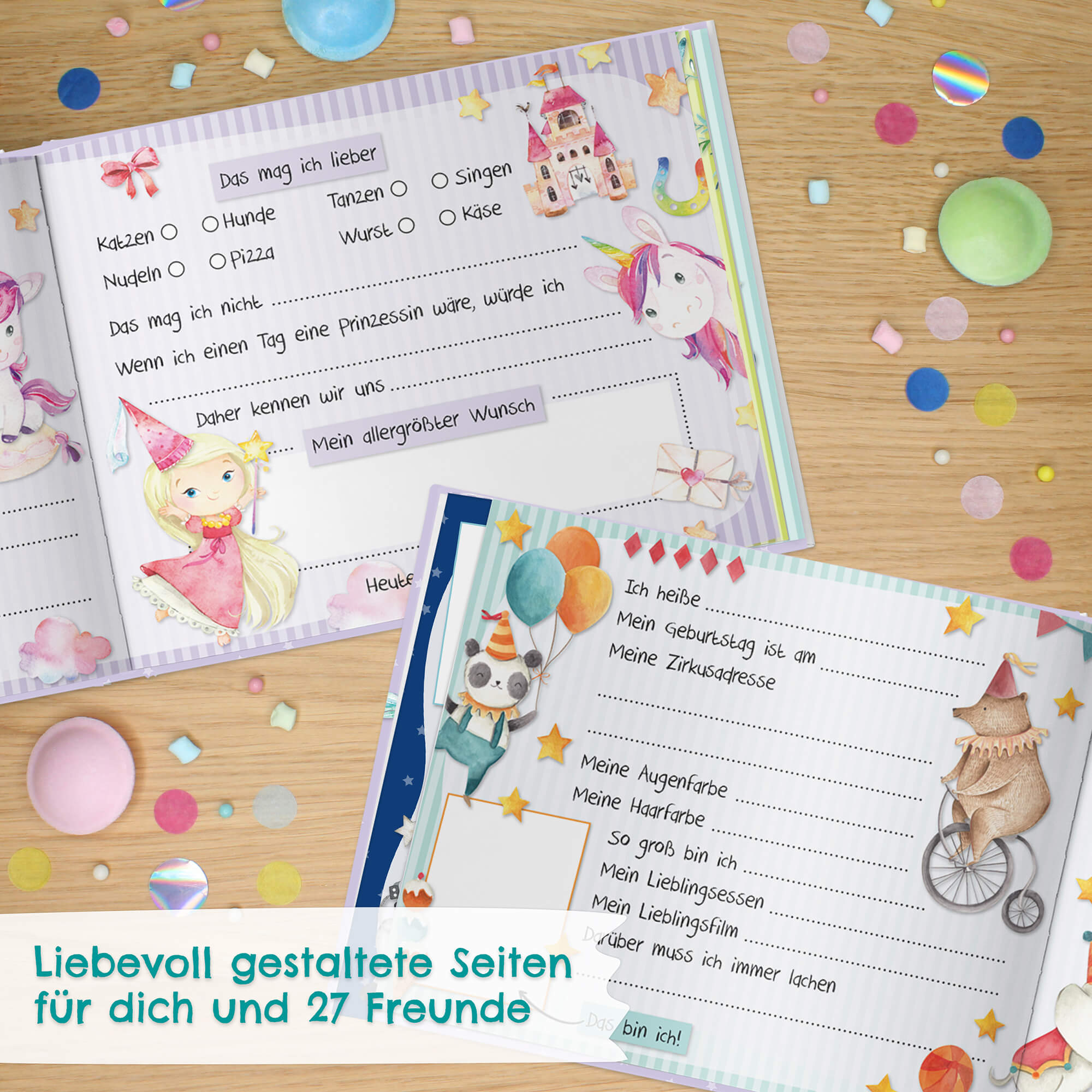 Freundebuch Schule - Grün Papierdrachen - malmichbuntbest.com