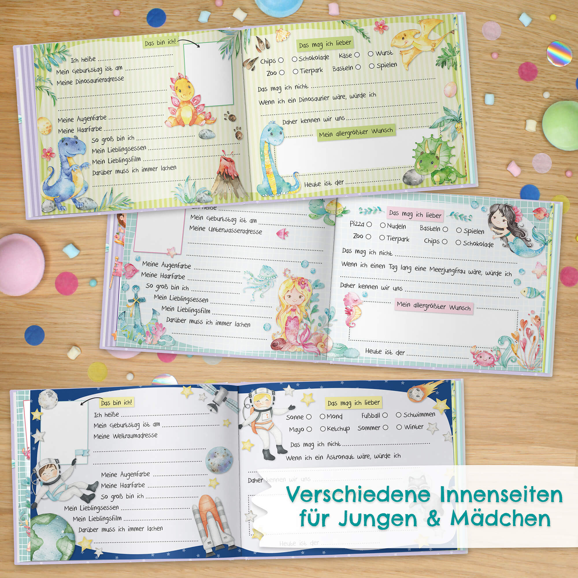 Freundebuch Schule - Grün Papierdrachen - malmichbuntbest.com