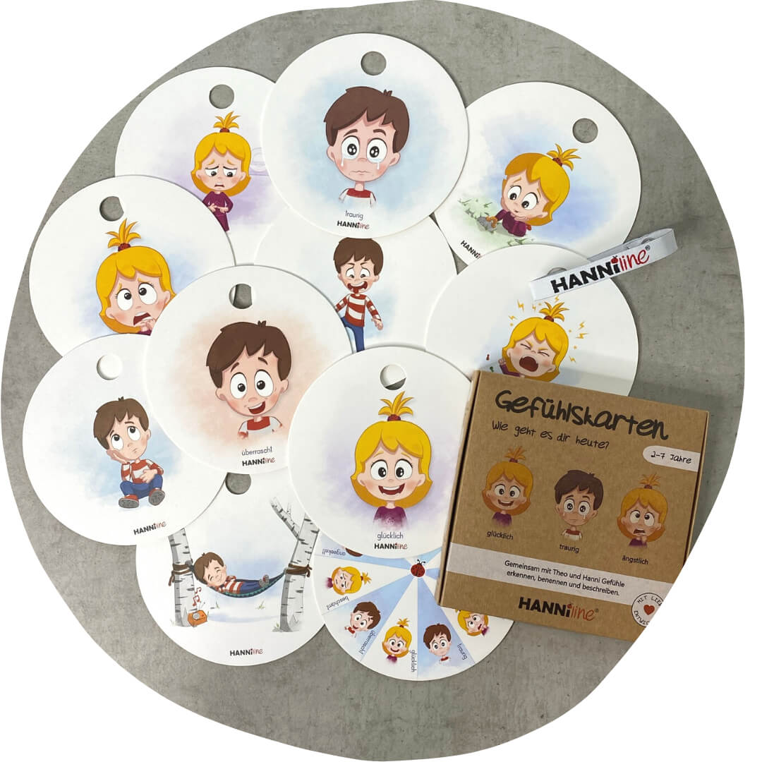 Gefühlskarten (2 - 7 Jahre) HANNIline - malmichbuntbest.com