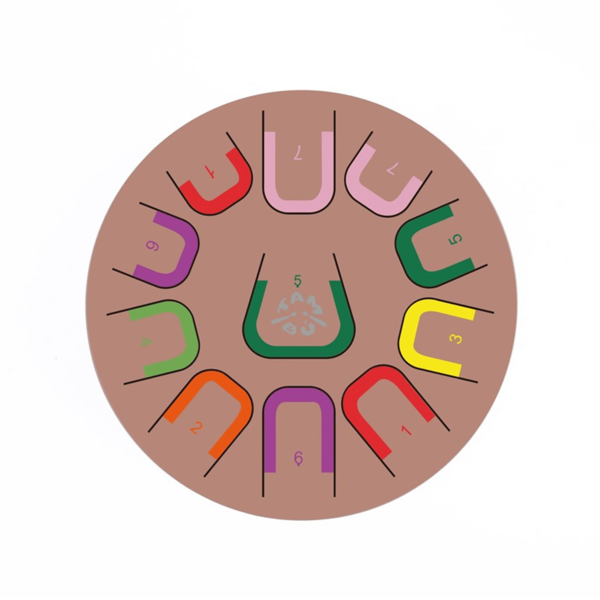 Große Zungentrommel Tambu Steel Drum - Deep Flow (Terracotta) JuegaConmigo - malmichbuntbest.com