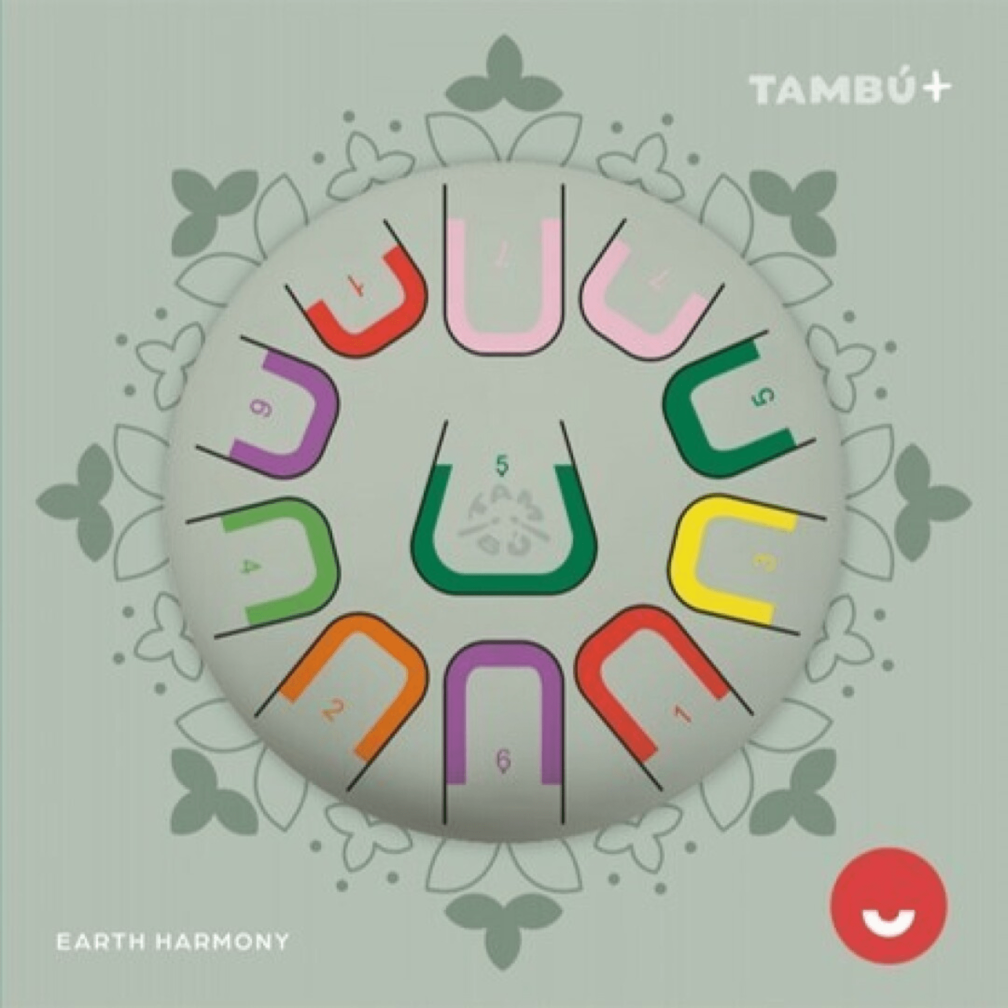 Große Zungentrommel Tambu Steel Drum - Earth Harmony (Green) JuegaConmigo - malmichbuntbest.com