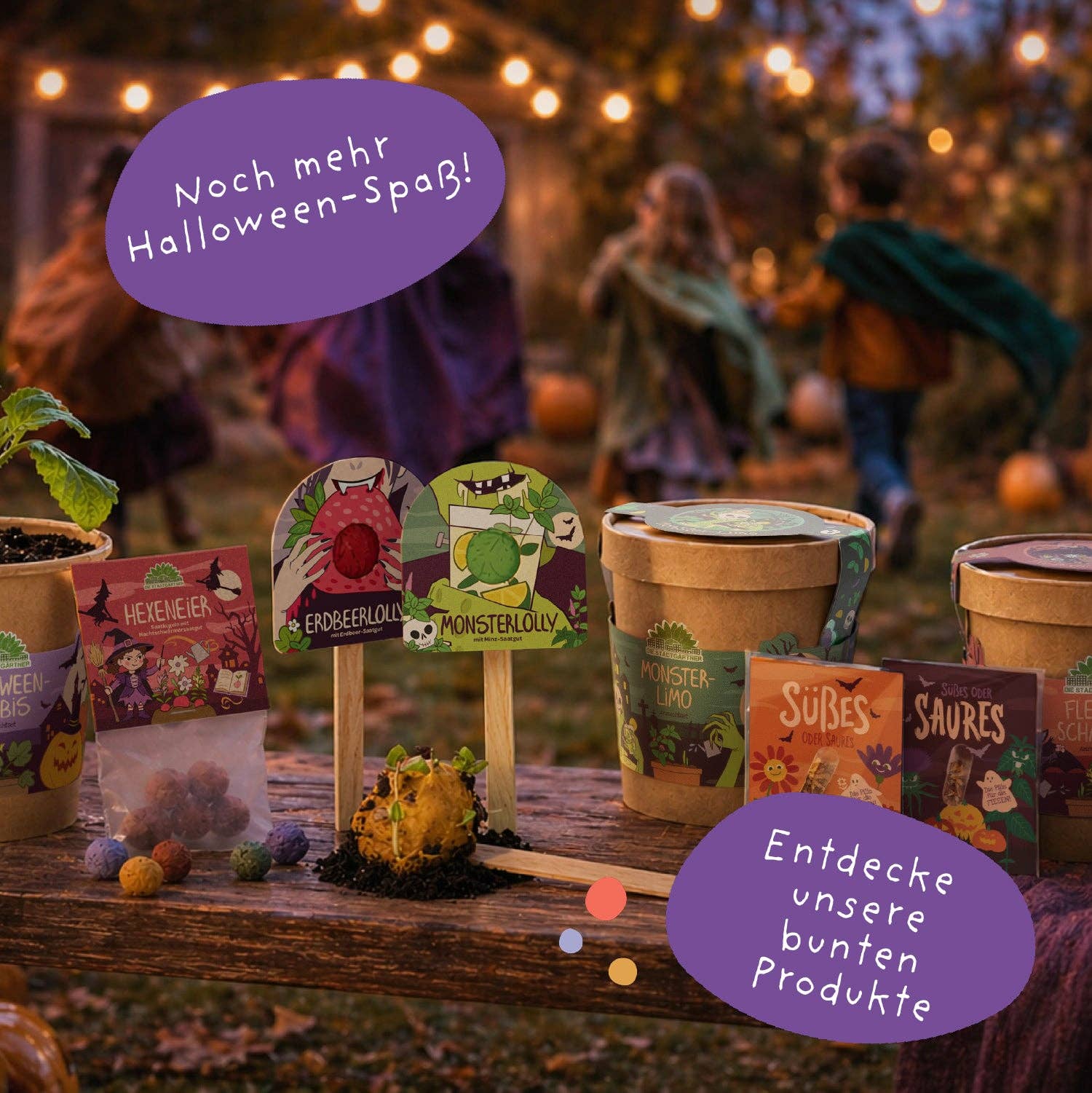 Halloween Saatpille "Süßes oder Saures" - Saures TDJ Stadtgärtner GmbH - malmichbuntbest.com