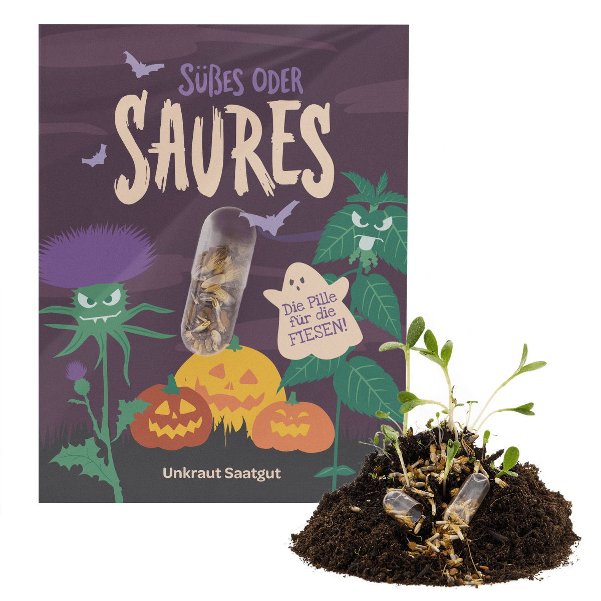 Halloween Saatpille "Süßes oder Saures" - Saures TDJ Stadtgärtner GmbH - malmichbuntbest.com