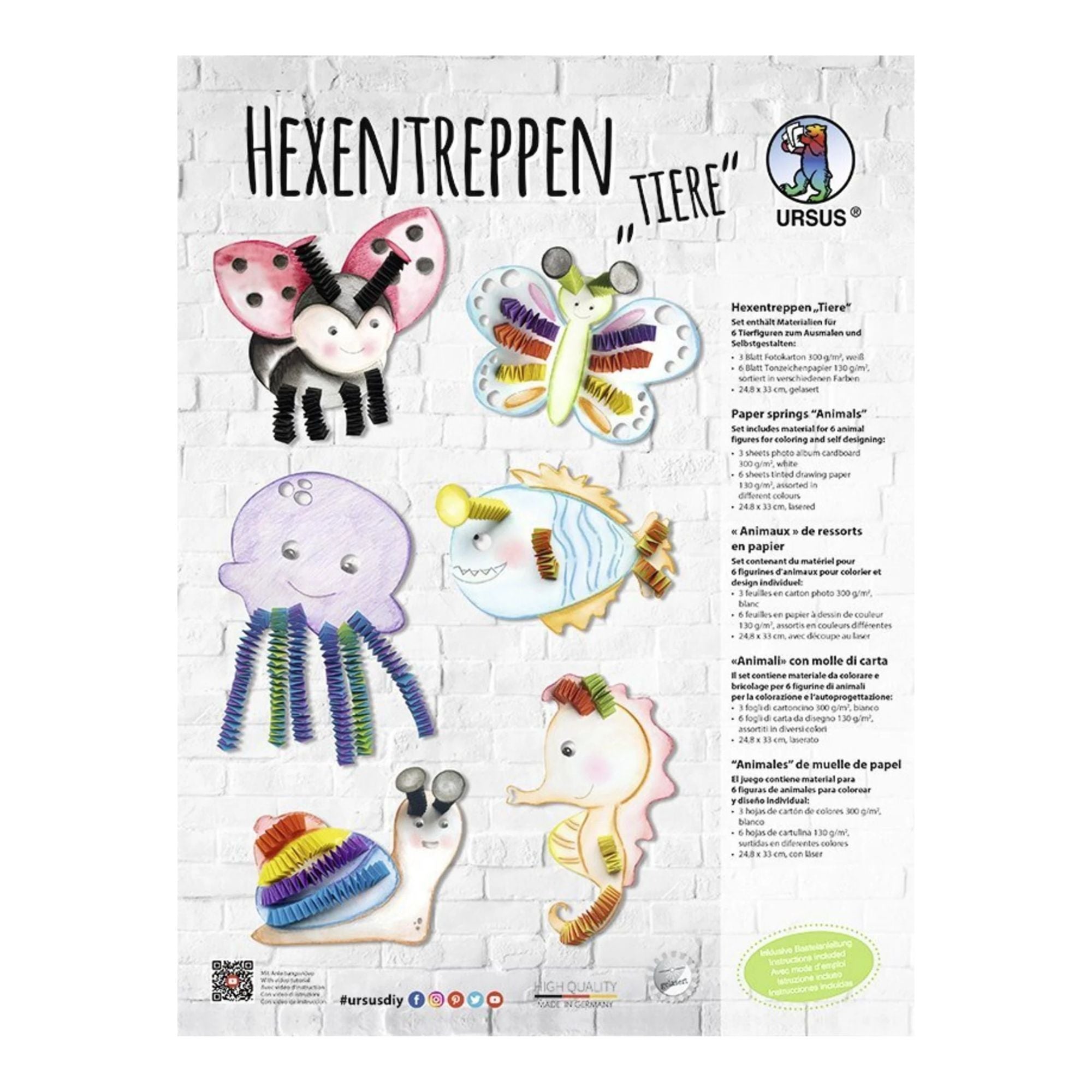 Hexentreppen - Bastelset Tiere Ursus - malmichbuntbest.com