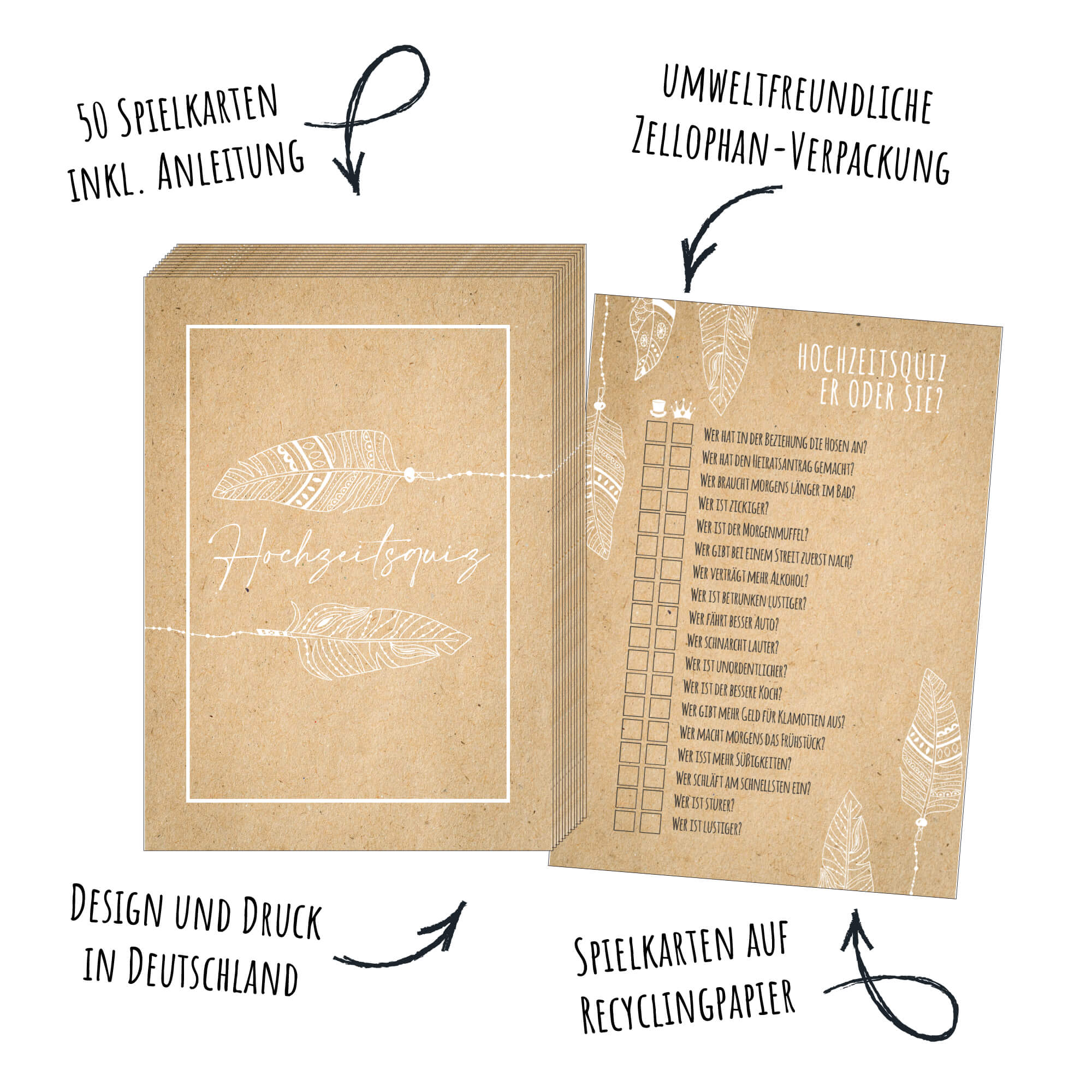 Hochzeitsquiz - Design Boho Jeka - malmichbuntbest.com