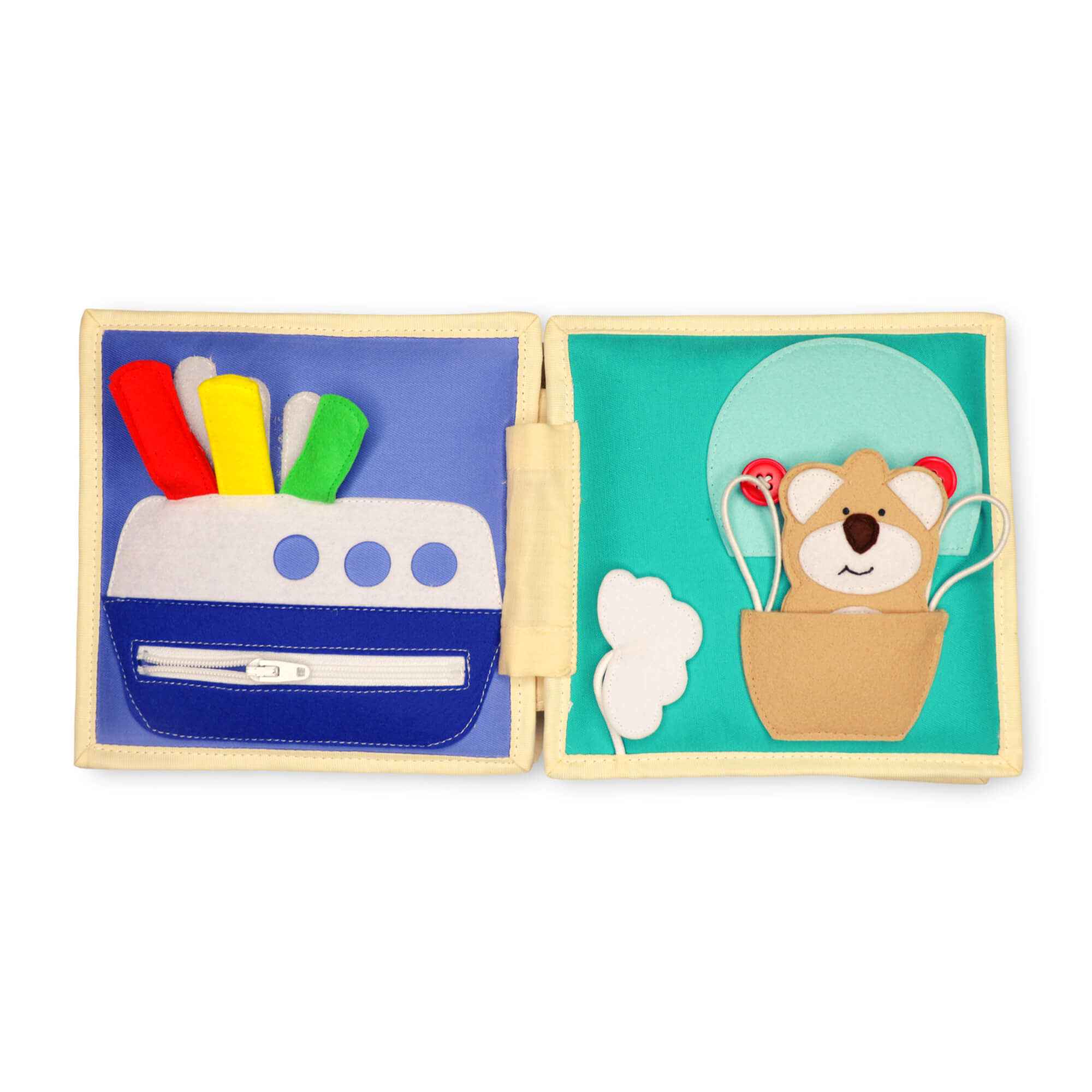 Jolly Design Mini Quiet Book "Autobahn" (ab 2 Jahren) Jolly Designs - malmichbuntbest.com
