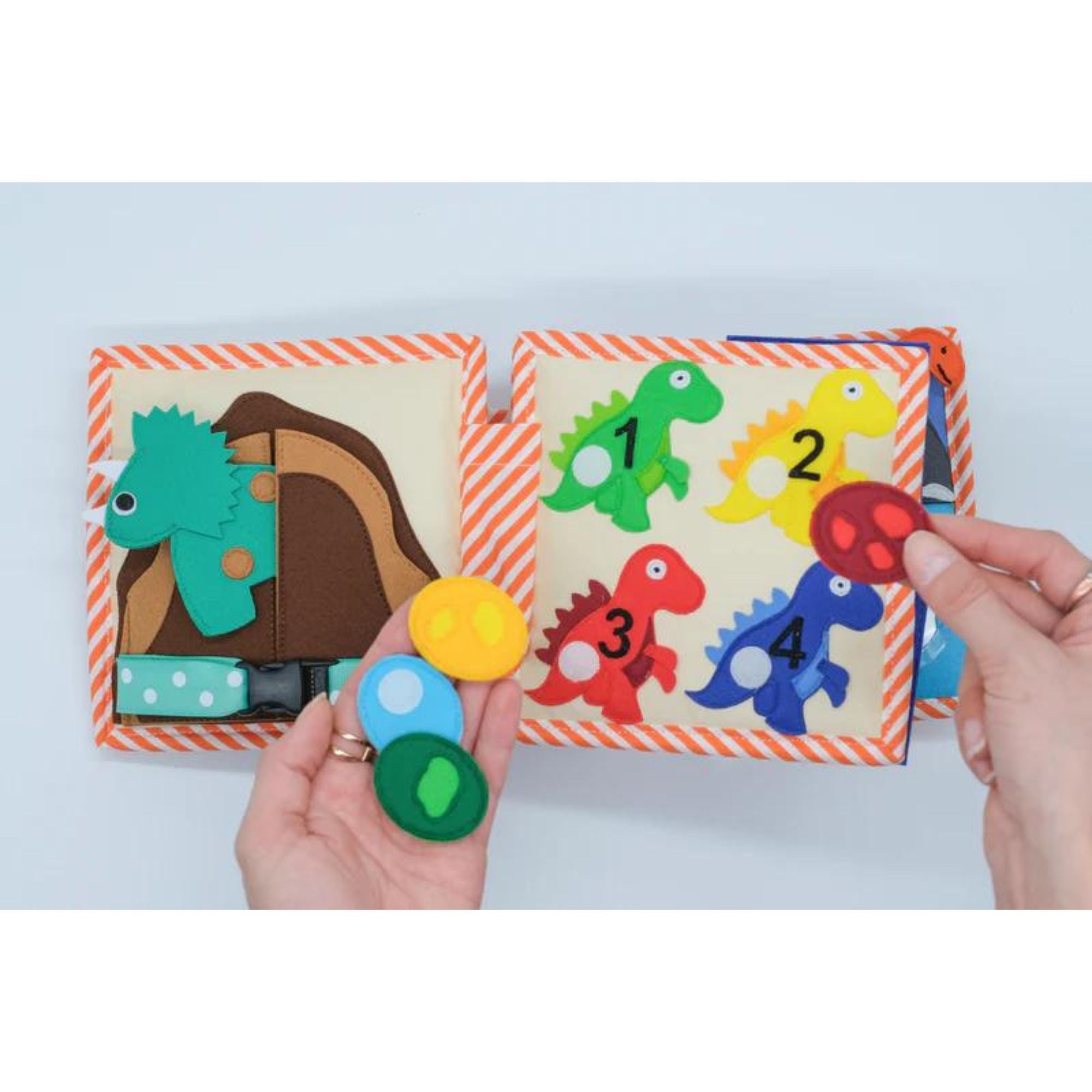 Jolly Design - Mini Quiet Book "Dinofreunde" Jolly Designs - malmichbuntbest.com