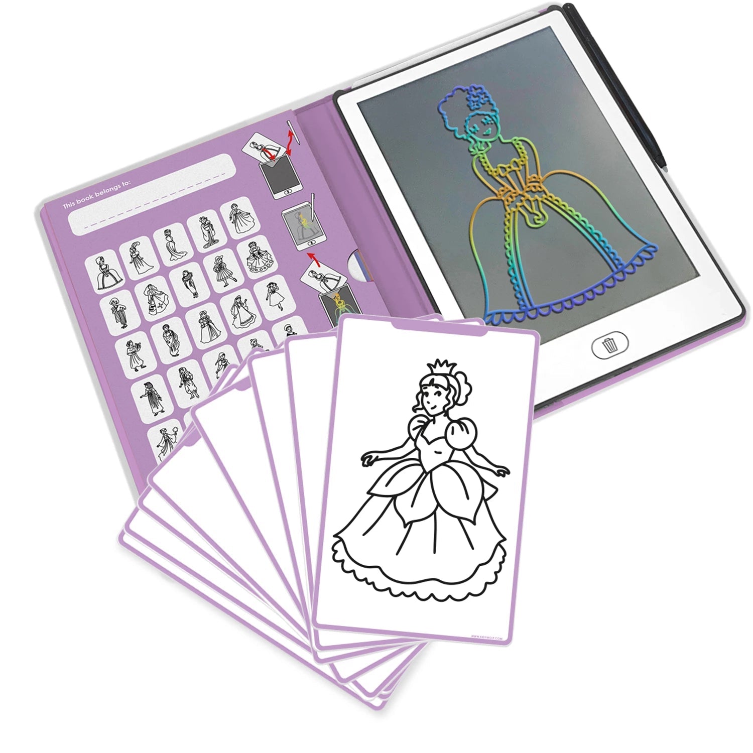 Kidywolf Designtafel mini - Prinzessin kidywolf - malmichbuntbest.com