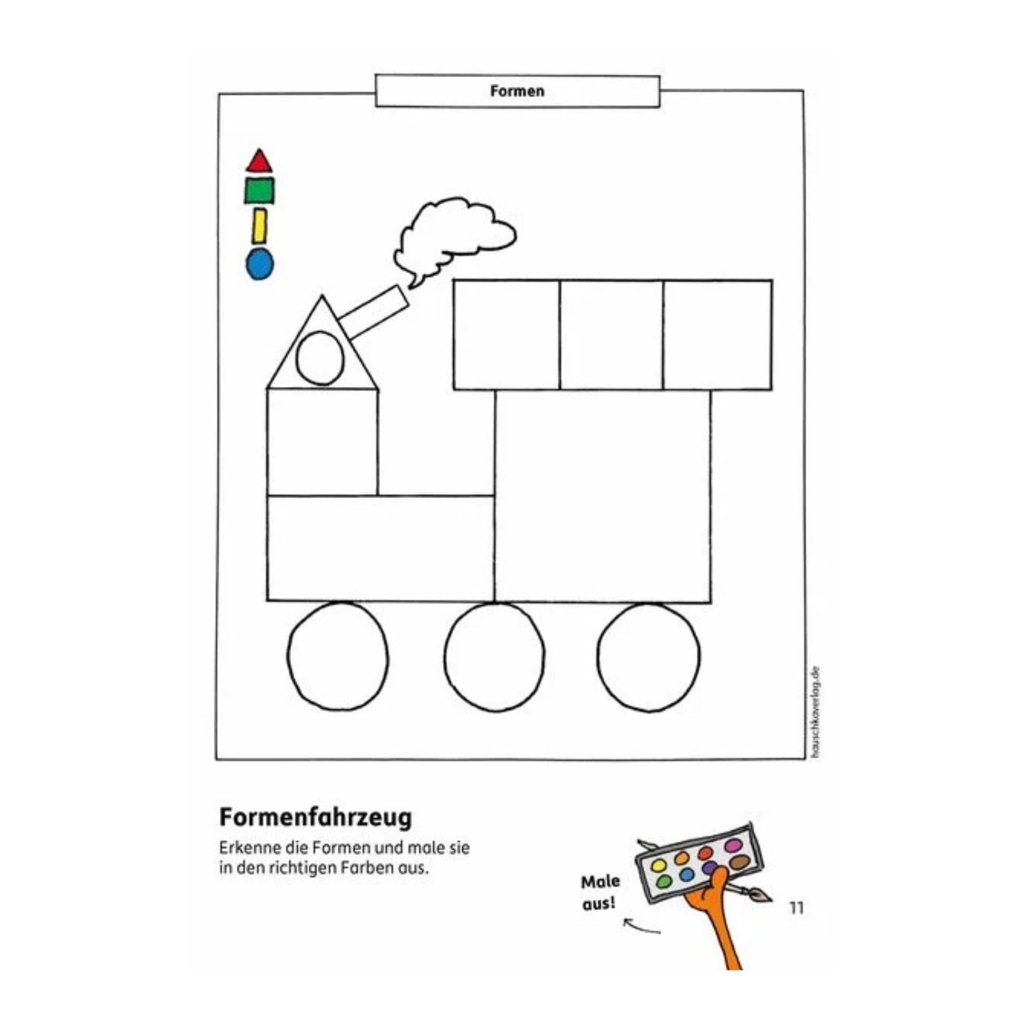 Kindergartenblock – Formen, Farben, Fehler finden ab 4 Jahre - Nr. 621 Hauschka Verlag - malmichbuntbest.com