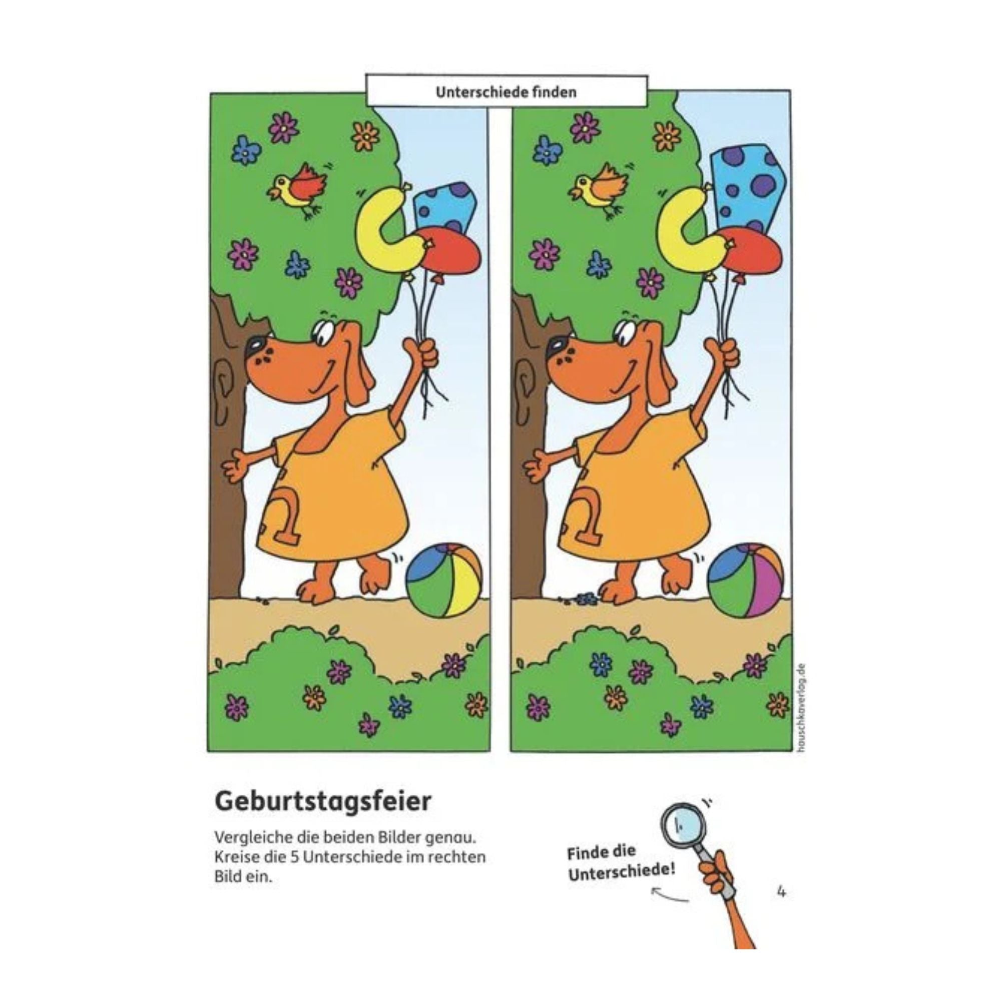 Kindergartenblock – Gemeinsamkeiten & Unterschiede ab 4 Jahre - Nr. 619 Hauschka Verlag - malmichbuntbest.com