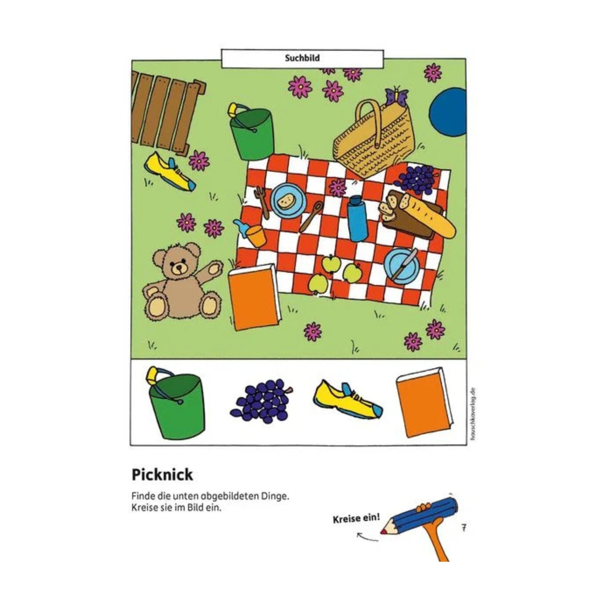 Kindergartenblock – Meine ersten Rätsel und Denkspiele ab 3 Jahre - Nr. 616 Hauschka Verlag - malmichbuntbest.com