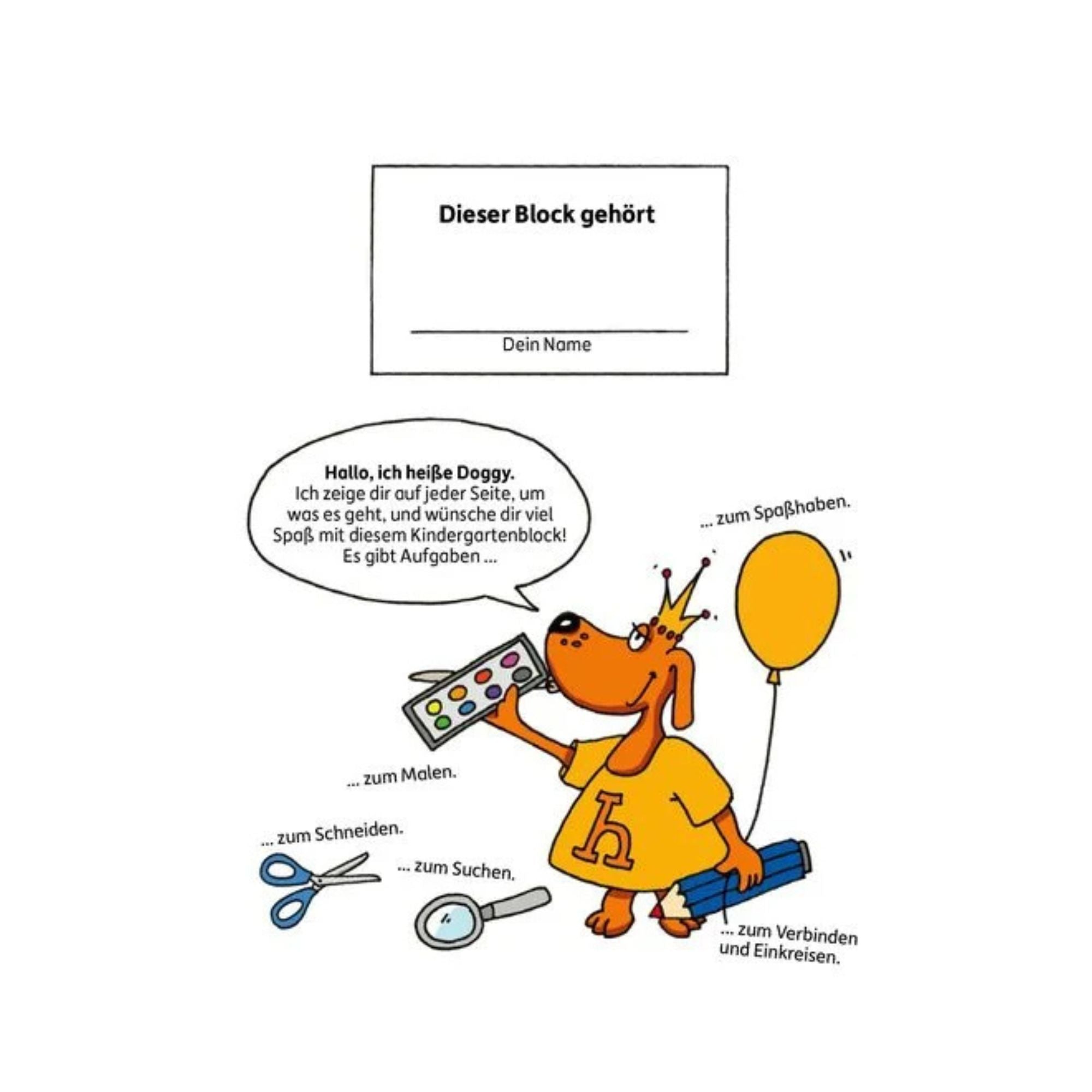 Kindergartenblock – Rätselspaß, Konzentration und Logik ab 4 Jahre Nr. 606 Hauschka Verlag - malmichbuntbest.com