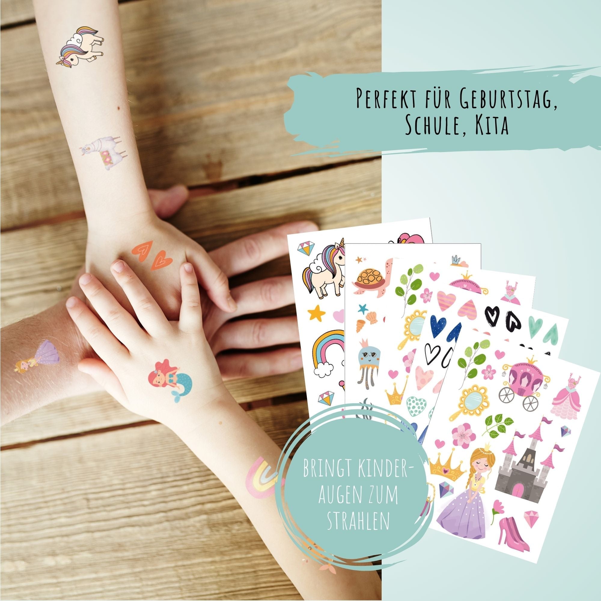 Kindertattoo - Set Fantasie Jeka - malmichbuntbest.com
