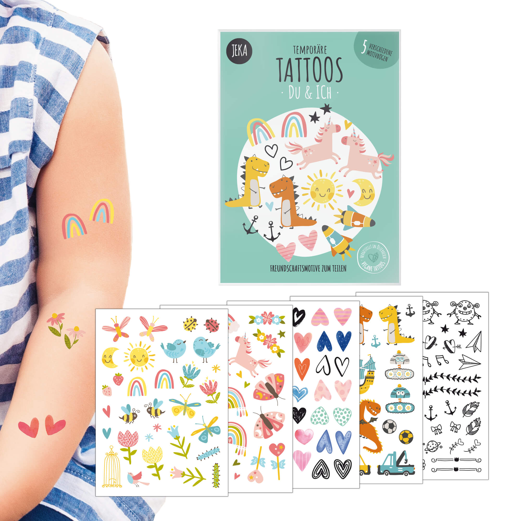 🎁 Kindertattoo-Set Freundschaftstattoos Du & Ich (100% off) Jeka - malmichbuntbest.com