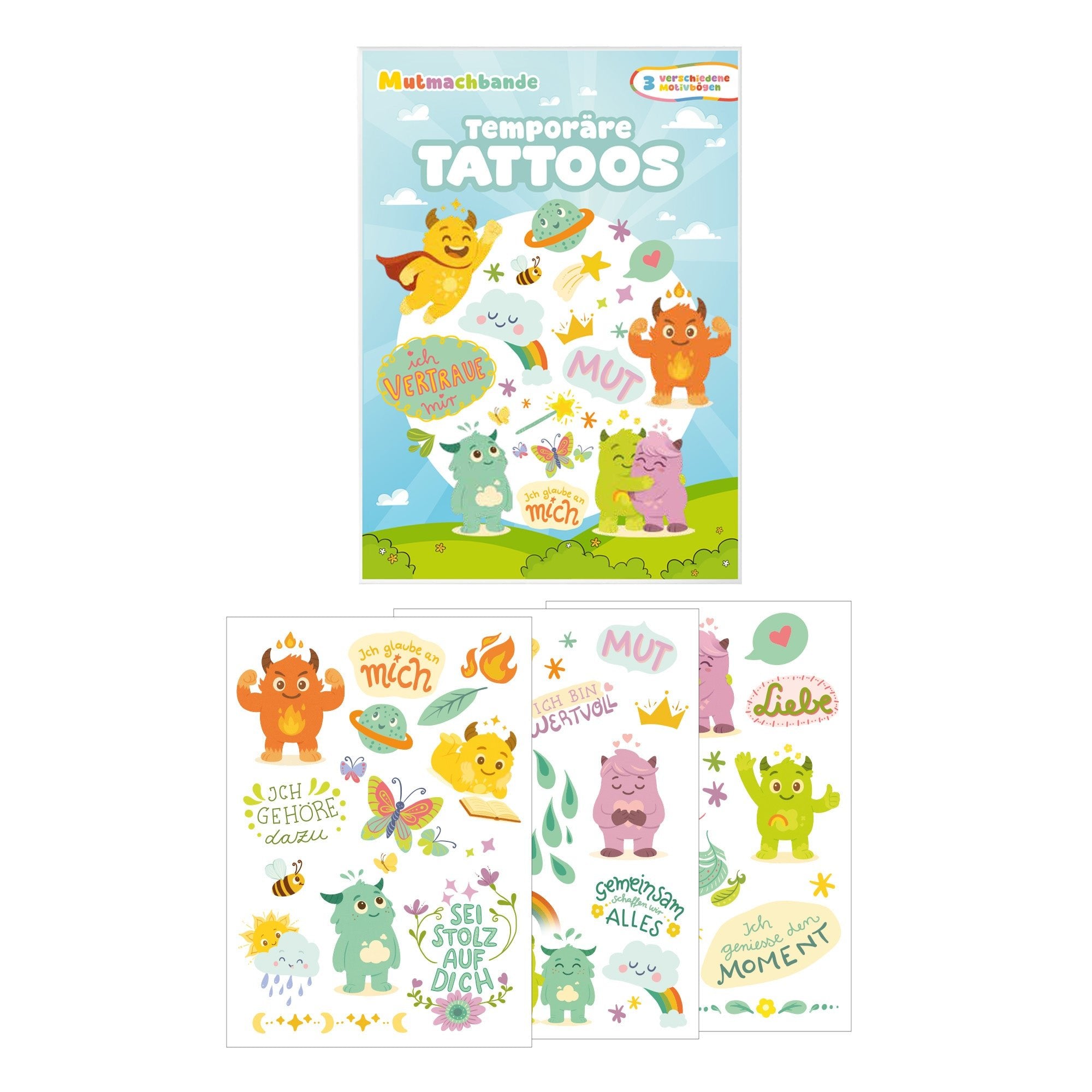 Kindertattoo Set Mutmachbande Jeka - malmichbuntbest.com