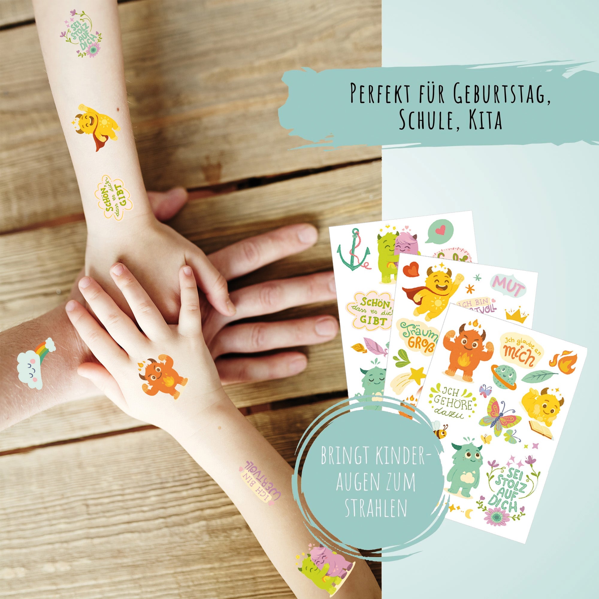 Kindertattoo Set Mutmachbande Jeka - malmichbuntbest.com