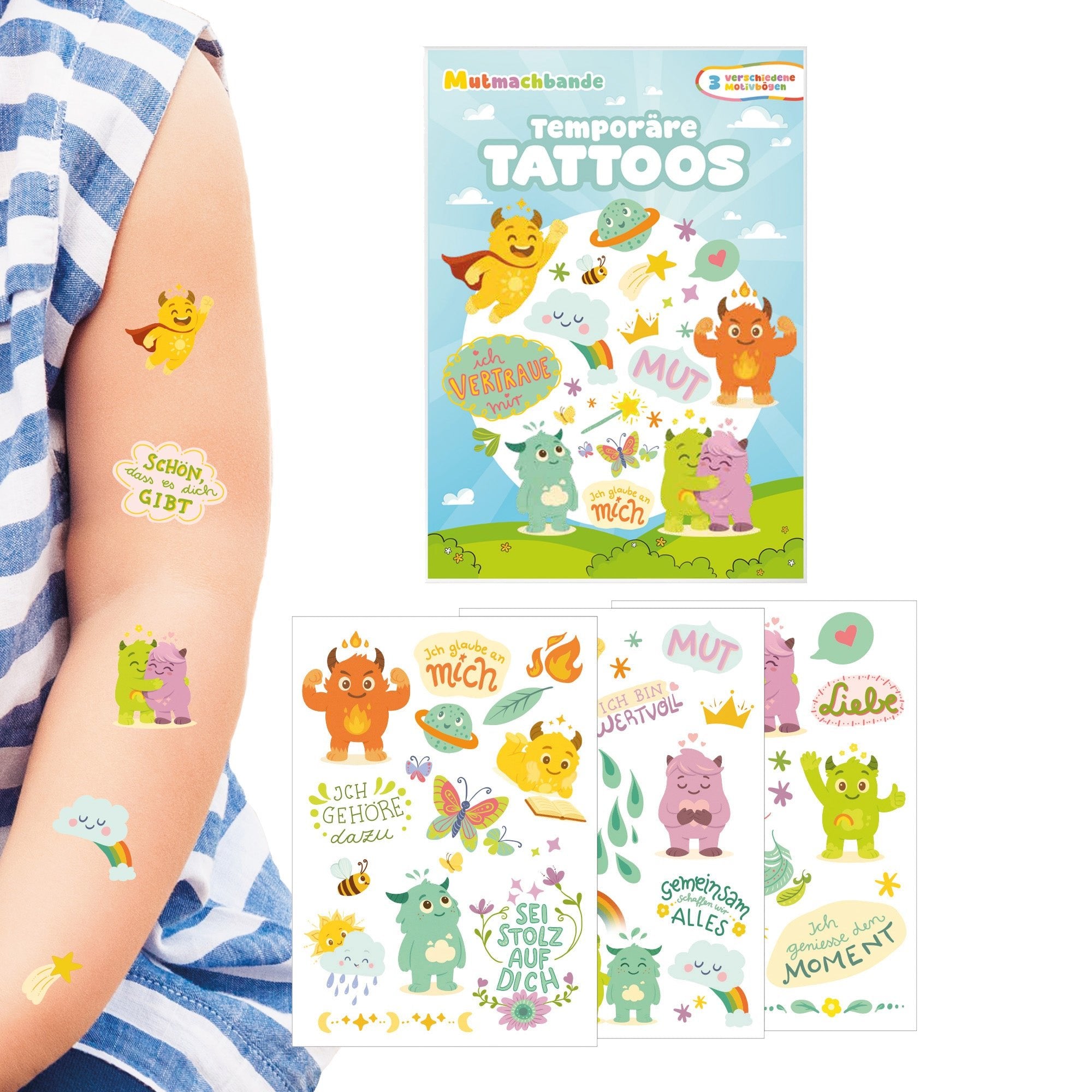 Kindertattoo Set Mutmachbande Jeka - malmichbuntbest.com
