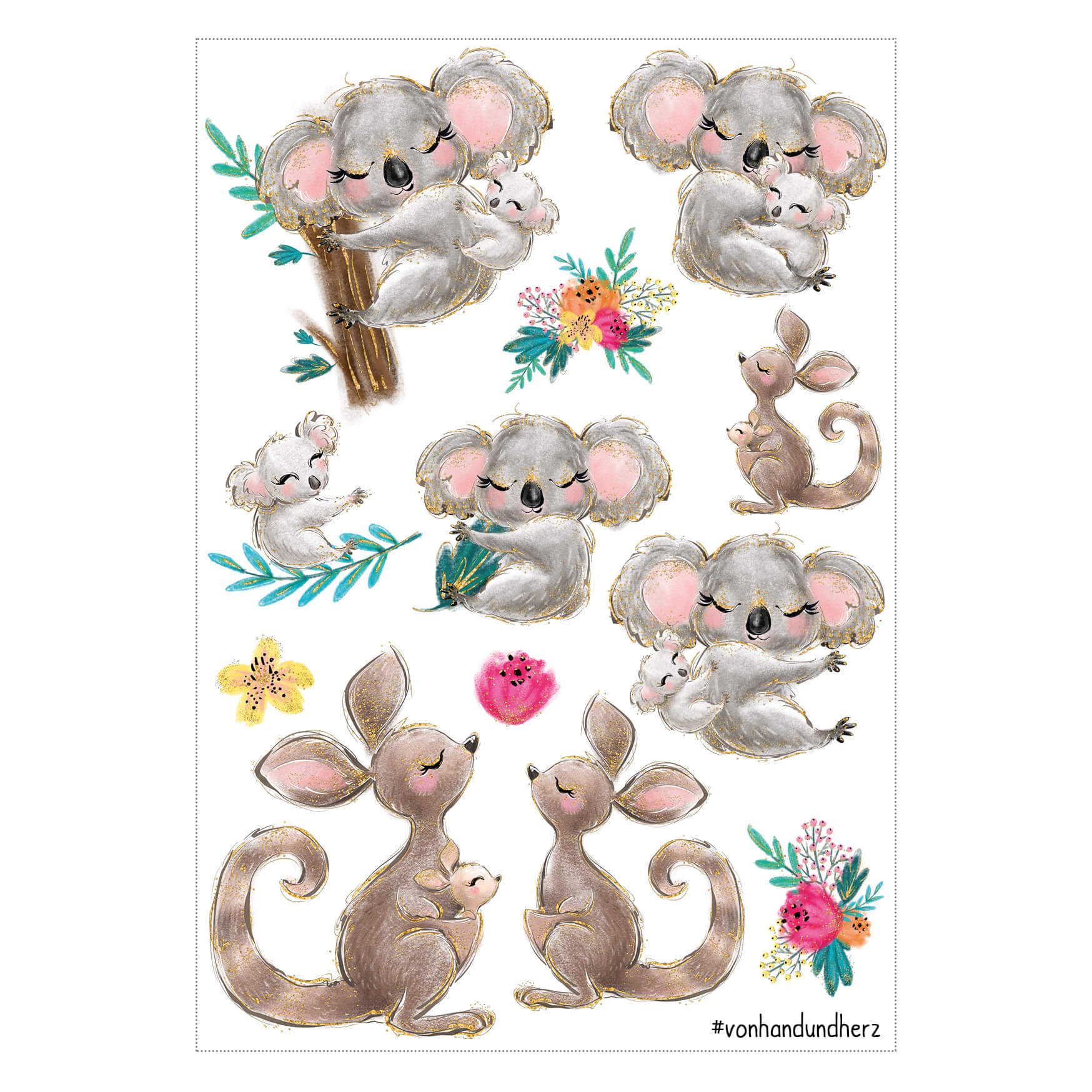 Kindertattoo Süße Freunde Jeka - malmichbuntbest.com