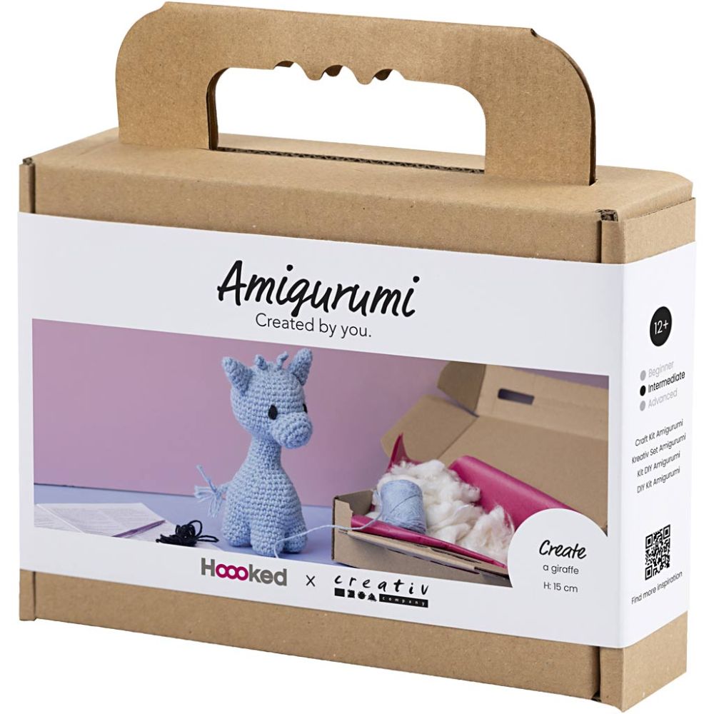 Kreativ Set Amigurumi – Süße Giraffe in Hellblau häkeln Creativ Company - malmichbuntbest.com
