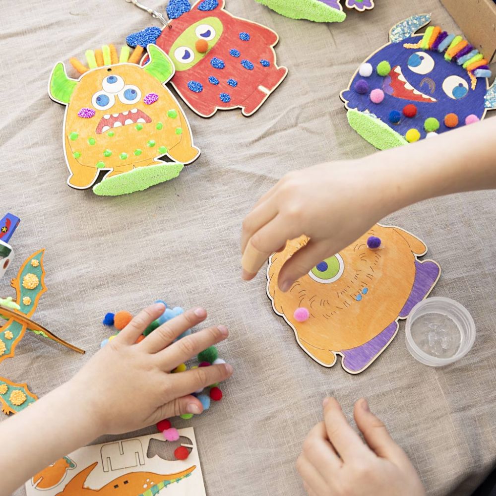 Kreativ Set Dekoration – Lustige Monster basteln für Kinder Creativ Company - malmichbuntbest.com