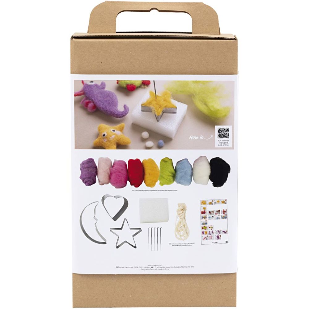 Kreativ Set Nadelfilzen – Süße Tiere im Wasser filzen Creativ Company - malmichbuntbest.com