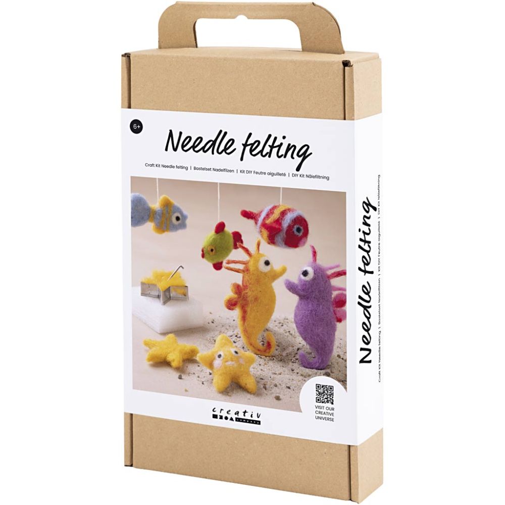 Kreativ Set Nadelfilzen – Süße Tiere im Wasser filzen Creativ Company - malmichbuntbest.com