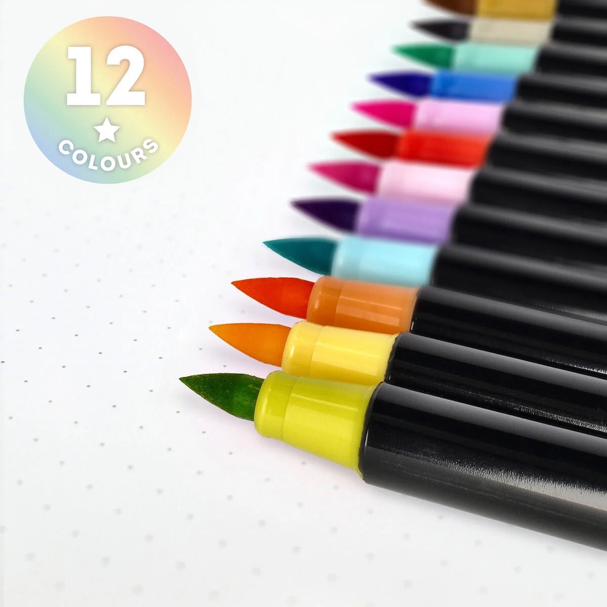 Legami 12 Filzstifte mit Pinselspitze - Pastel Colours Legami - malmichbuntbest.com