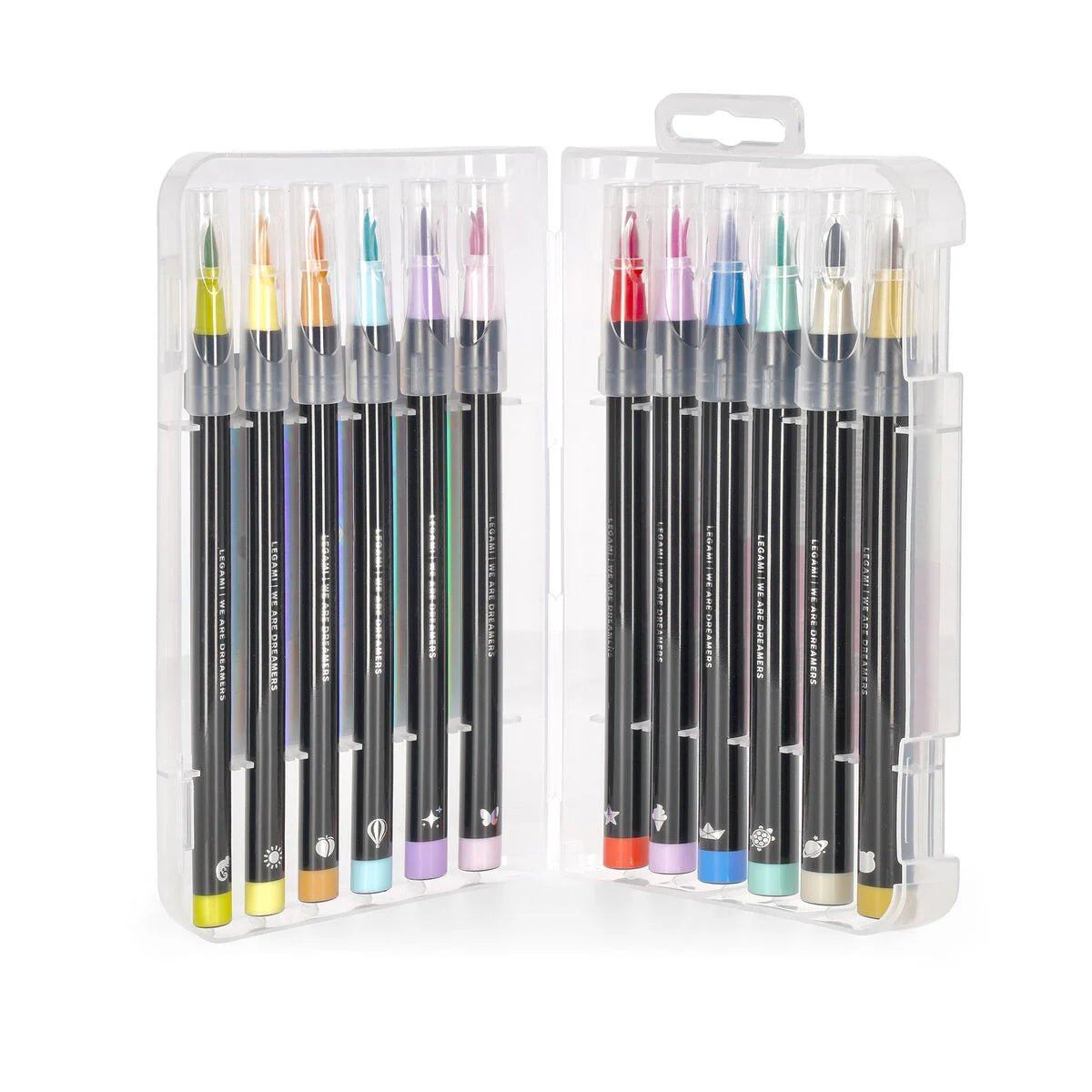 Legami 12 Filzstifte mit Pinselspitze - Pastel Colours Legami - malmichbuntbest.com