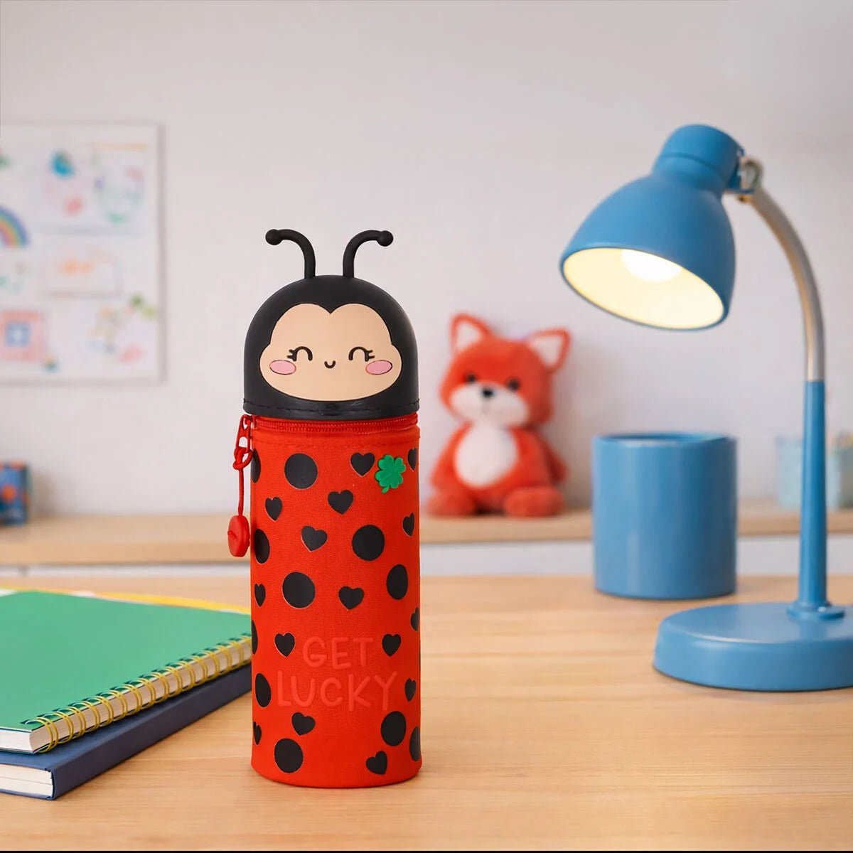 Legami 2 - in - 1 - Federmäppchen aus Silikon - Marienkäfer Legami - malmichbuntbest.com