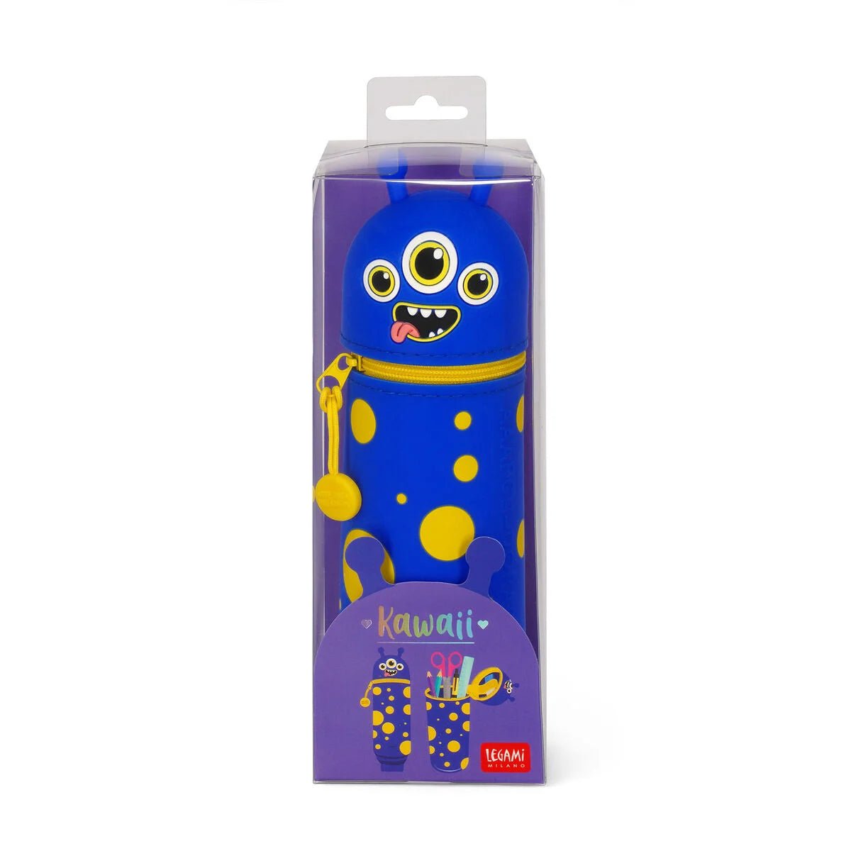 Legami 2 - in - 1 - Federmäppchen aus Silikon - Monster Legami - malmichbuntbest.com