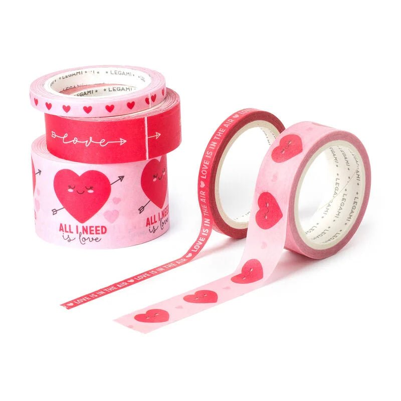 Legami 5 Papier - Klebebänder im Set Herz - Tape by Tape Legami - malmichbuntbest.com