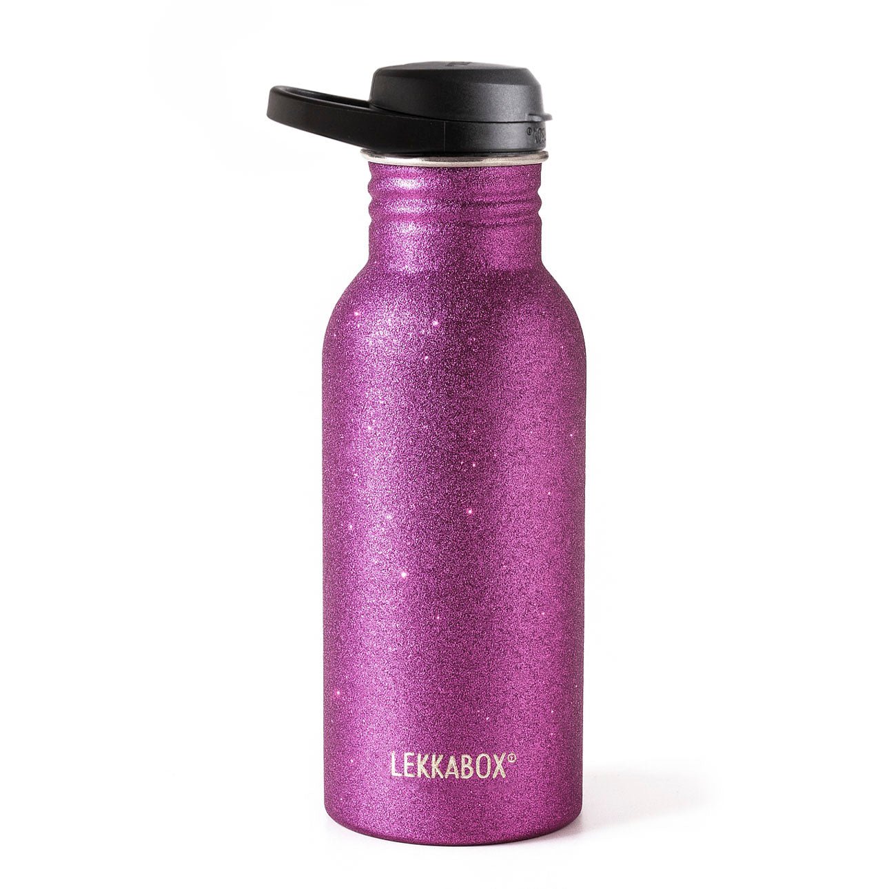 LEKKABOX® Go Glitzer - Trinkflasche – Pink 500ml Lekkabox - malmichbuntbest.com