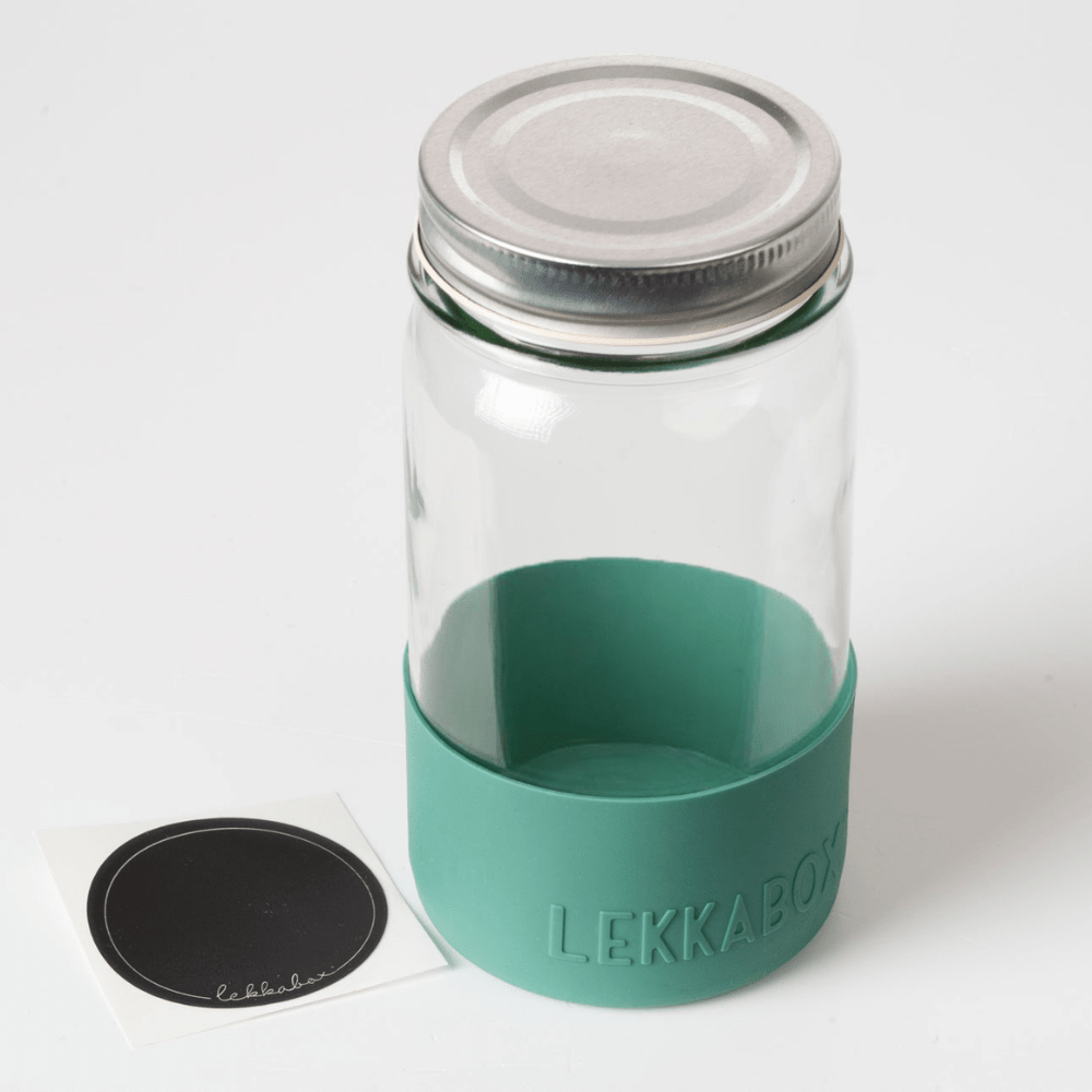 LEKKABOX® Meal Prep Glas mit Bumper, 500ml - Forest Lekkabox - malmichbuntbest.com