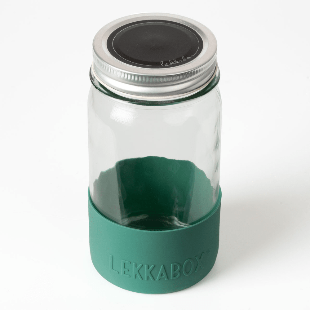 LEKKABOX® Meal Prep Glas mit Bumper, 500ml - Forest Lekkabox - malmichbuntbest.com