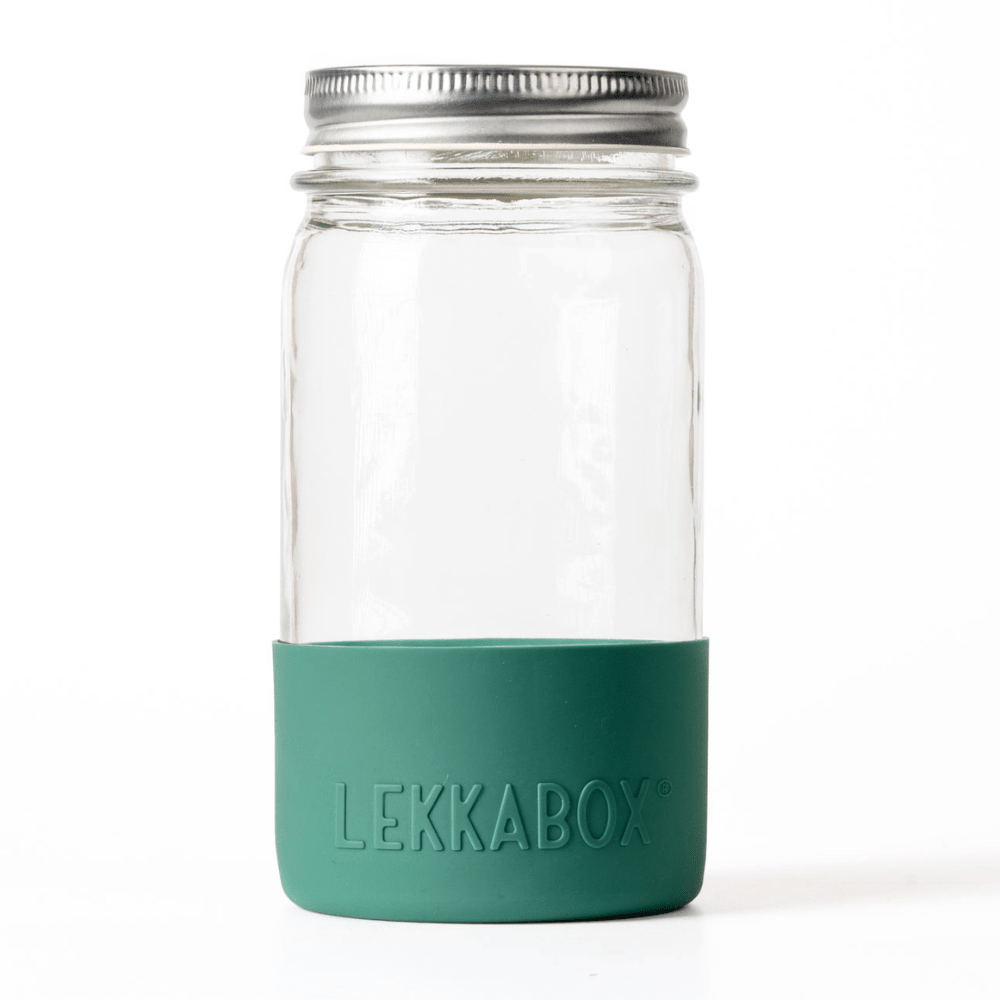 LEKKABOX® Meal Prep Glas mit Bumper, 500ml - Forest Lekkabox - malmichbuntbest.com