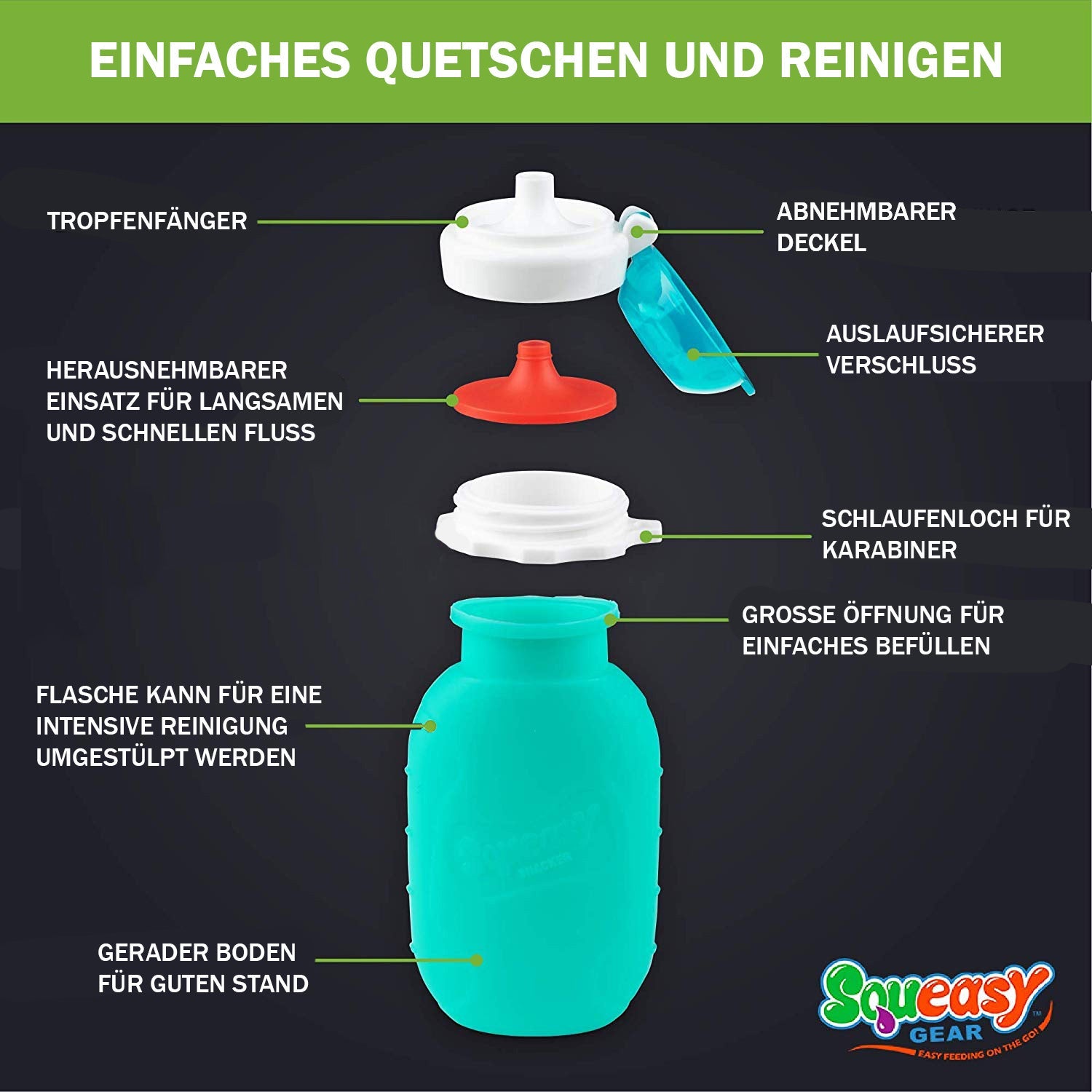 LEKKABOX® Quetschie - Pink Lekkabox - malmichbuntbest.com