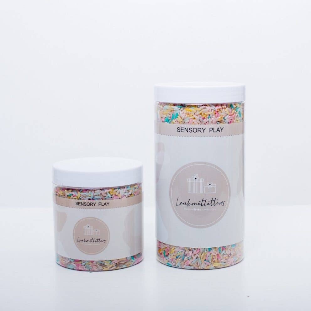Leukmetletters - Sensorik Spielreis – Einhorn-Mix Leukmetletters - malmichbuntbest.com