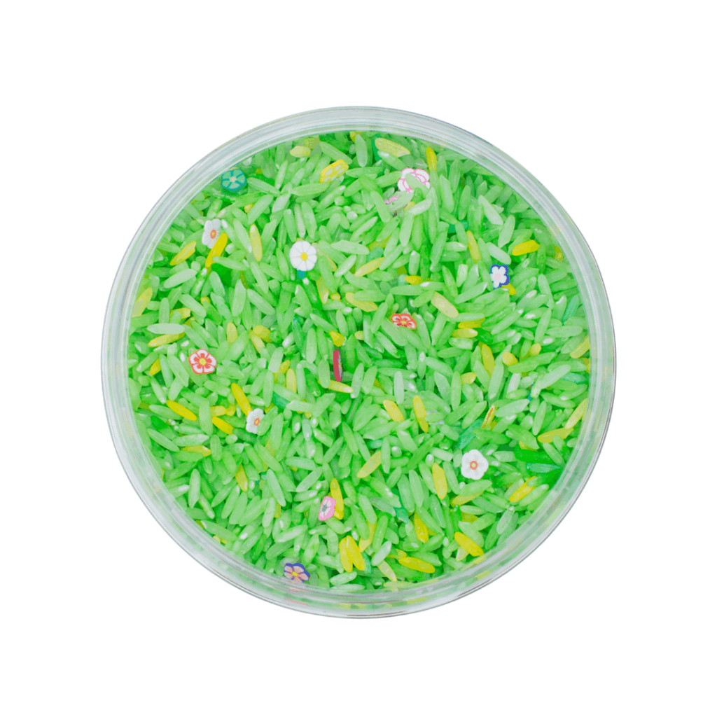 Leukmetletters - Sensorik Spielreis – Frühlingsmischung Leukmetletters - malmichbuntbest.com