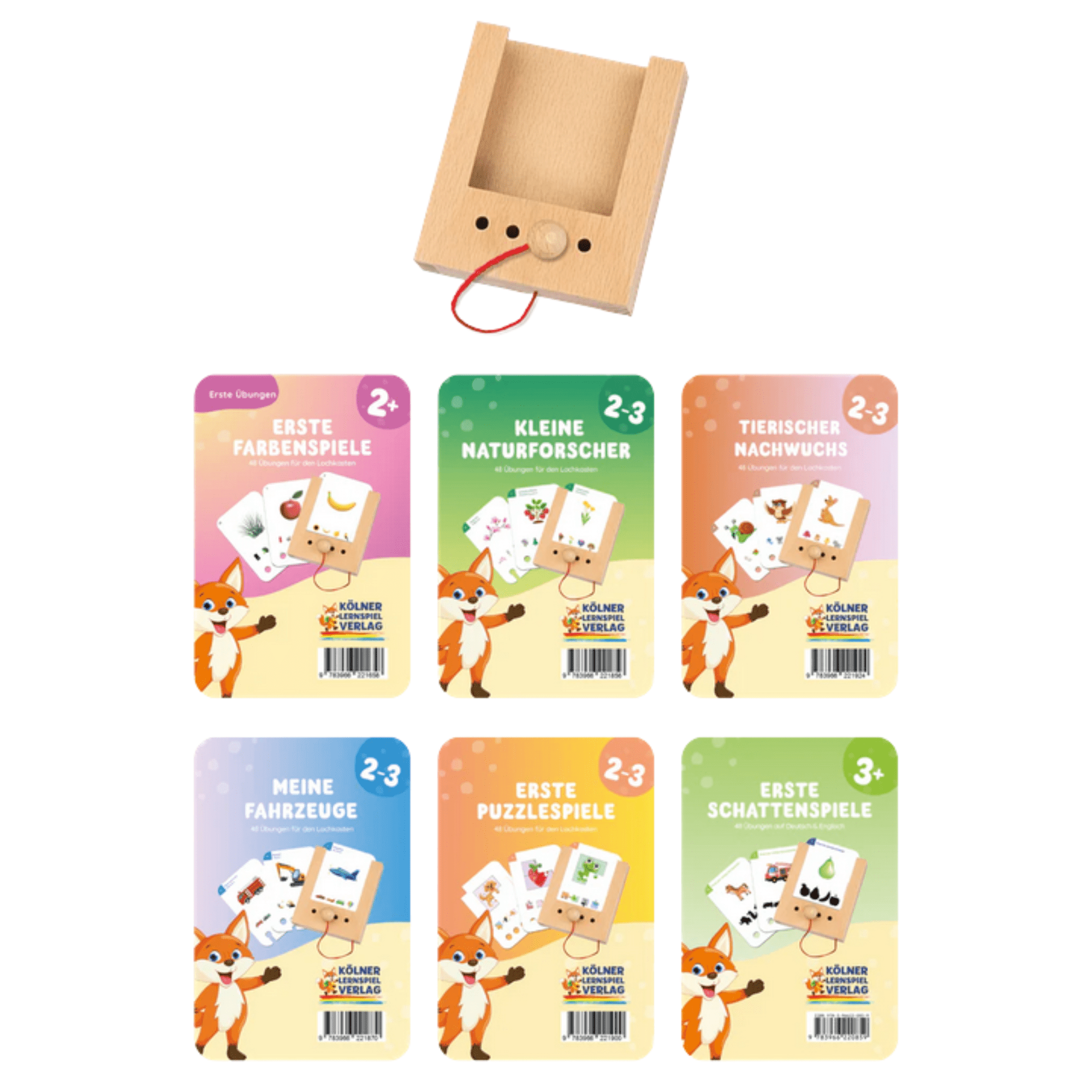 Lochkasten Set 2 - 3+ Jahre mit 6 Kartensätzen Lernspielverlag - malmichbuntbest.com