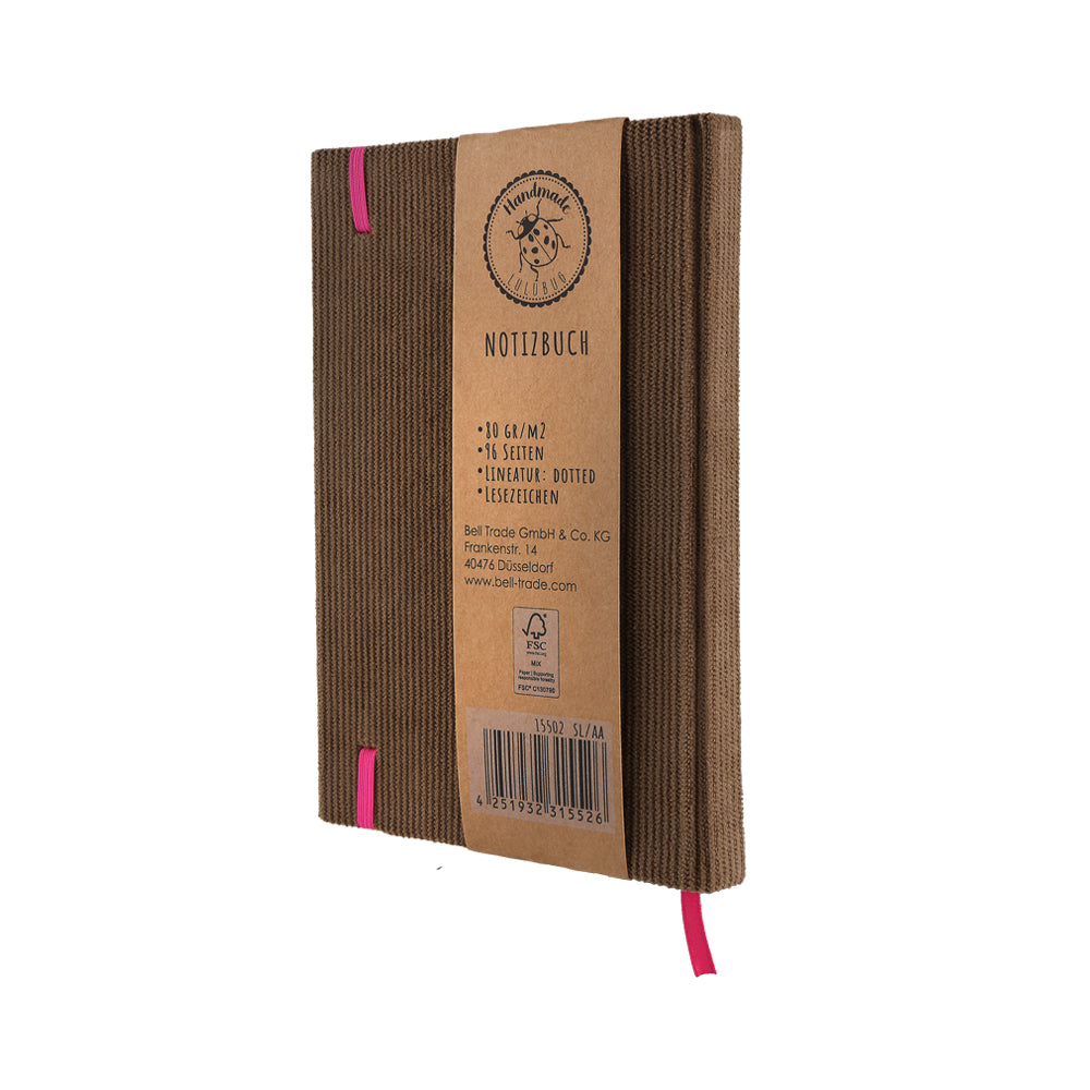 Loveria Notizbuch Kord - Taupe