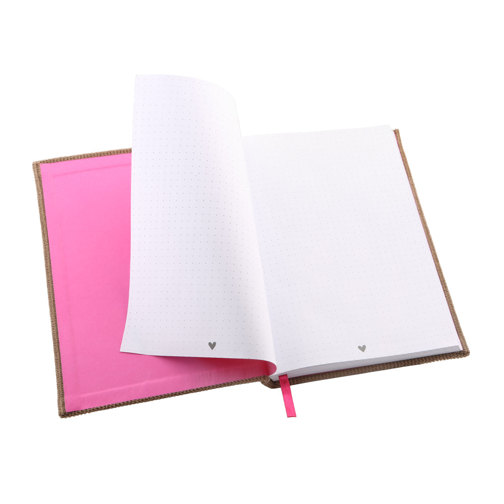 Loveria Notizbuch Kord - Taupe