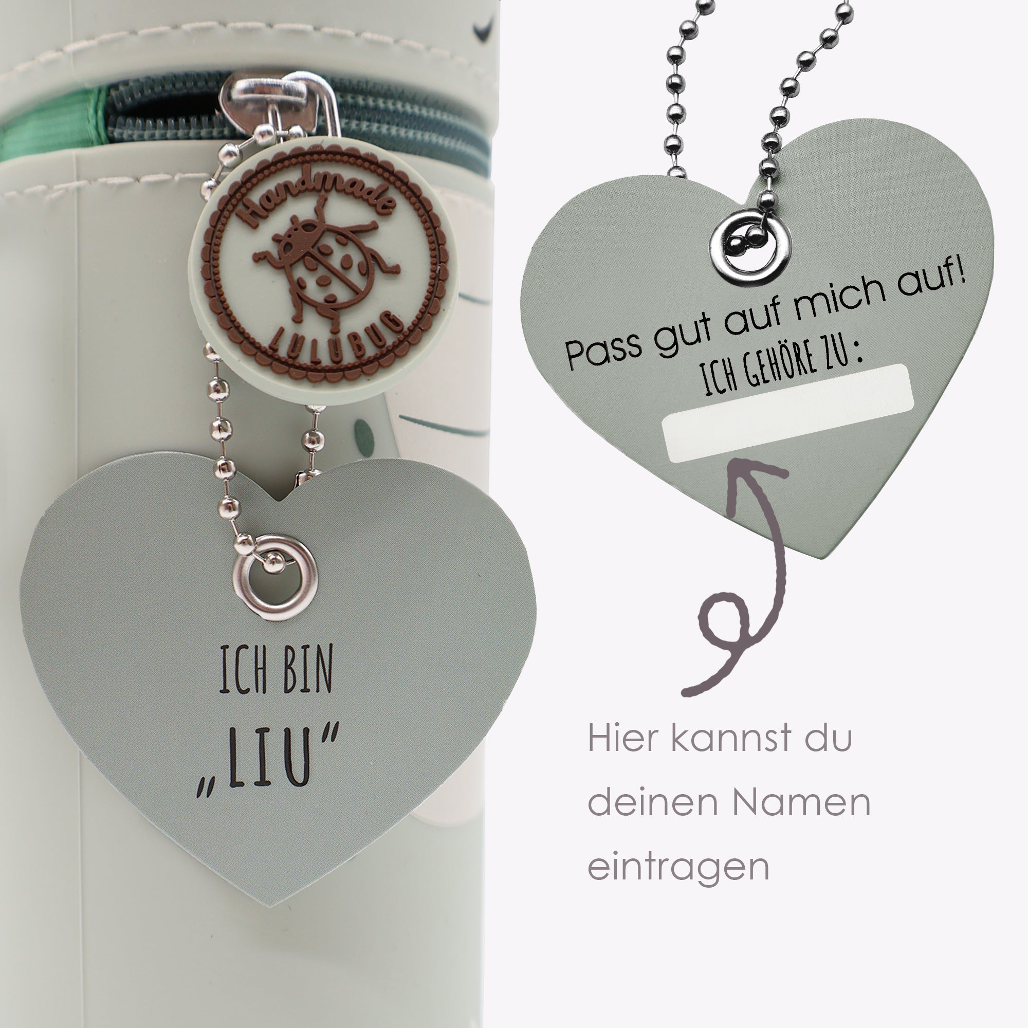Lulubug lustiges Federmäppchen aus Silikon - Drache "Liu" Bell Trade - malmichbuntbest.com