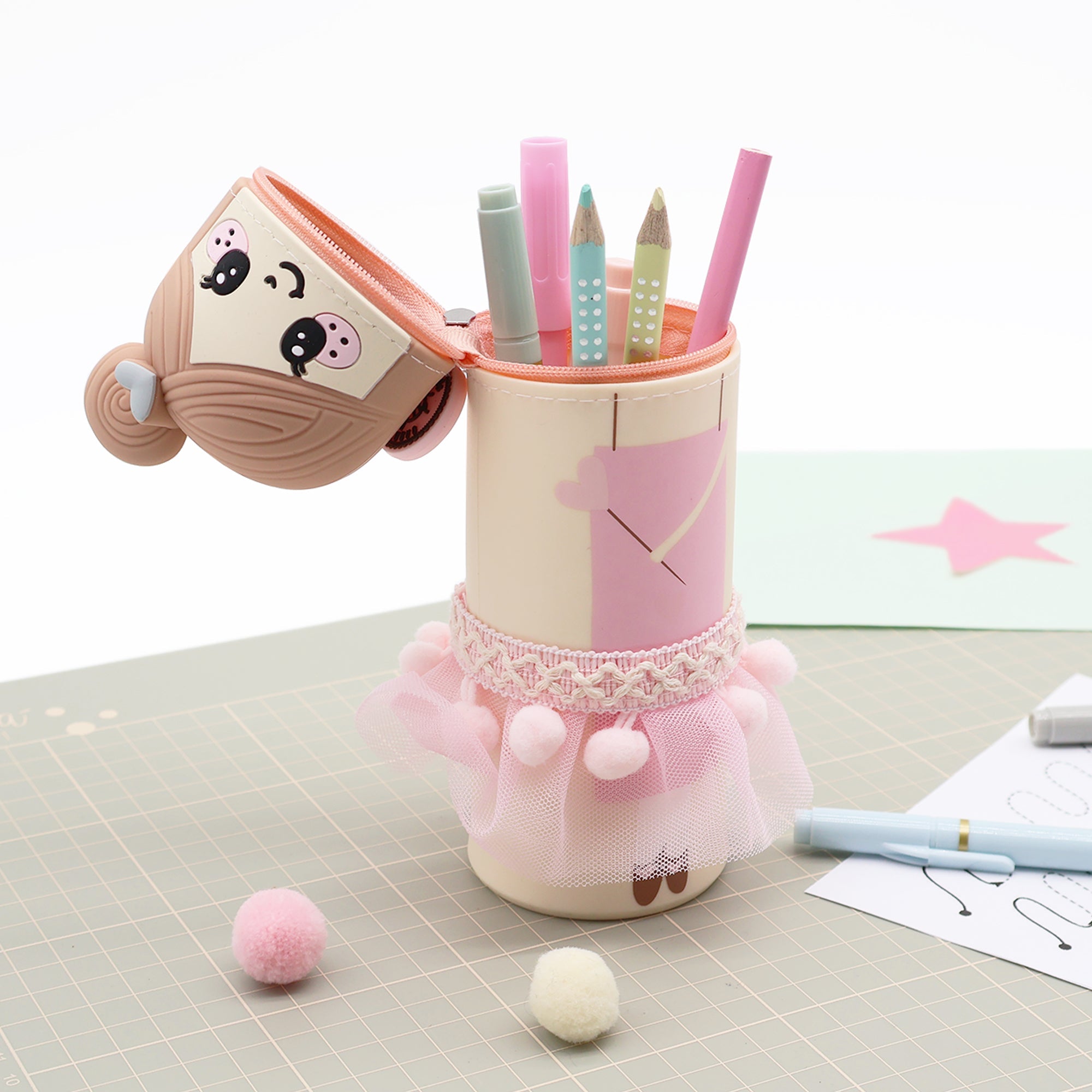 Lulubug lustiges Federmäppchen aus Silikon - Fee Sara Bell Trade - malmichbuntbest.com
