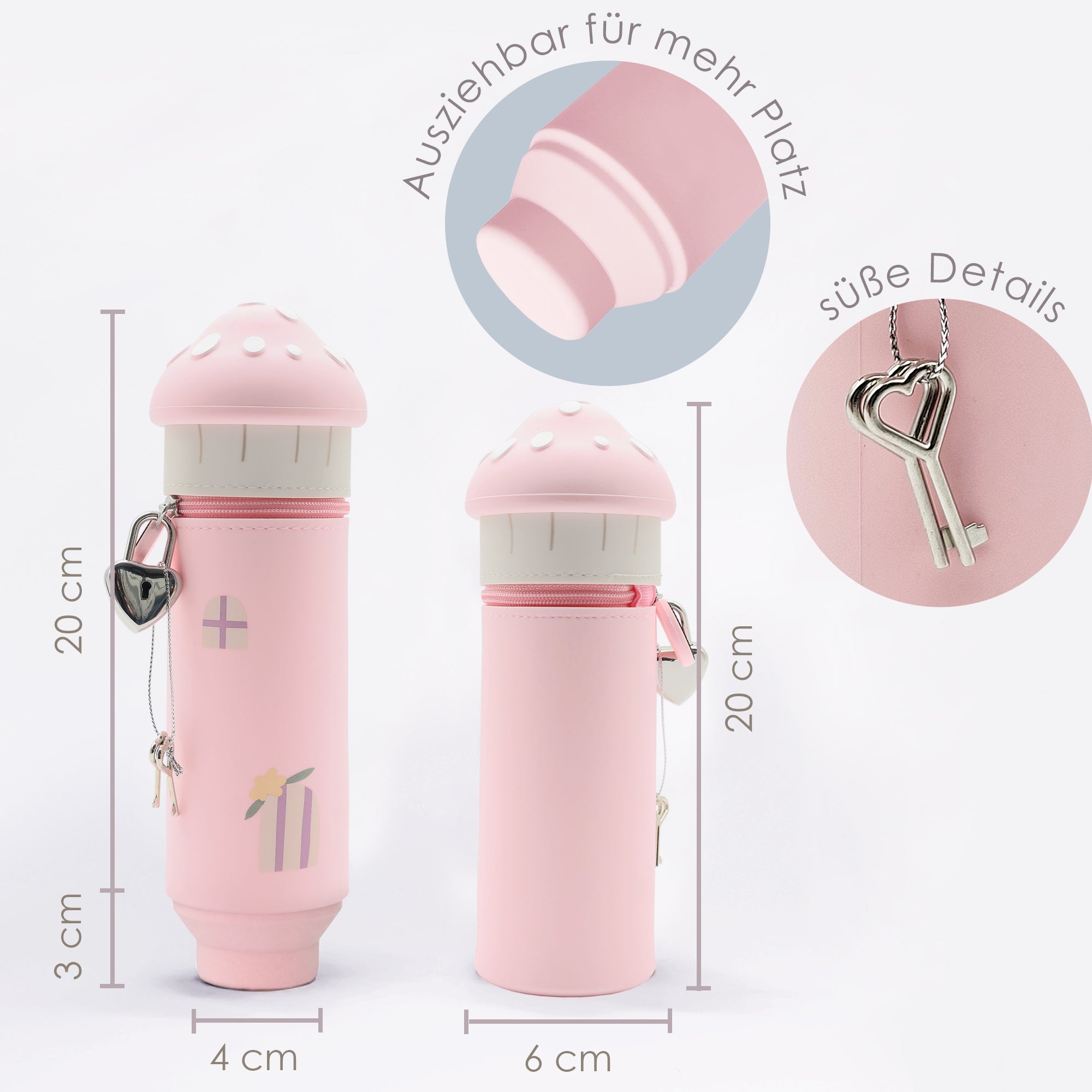 Lulubug lustiges Federmäppchen aus Silikon - Haus "Hüsli" Bell Trade - malmichbuntbest.com
