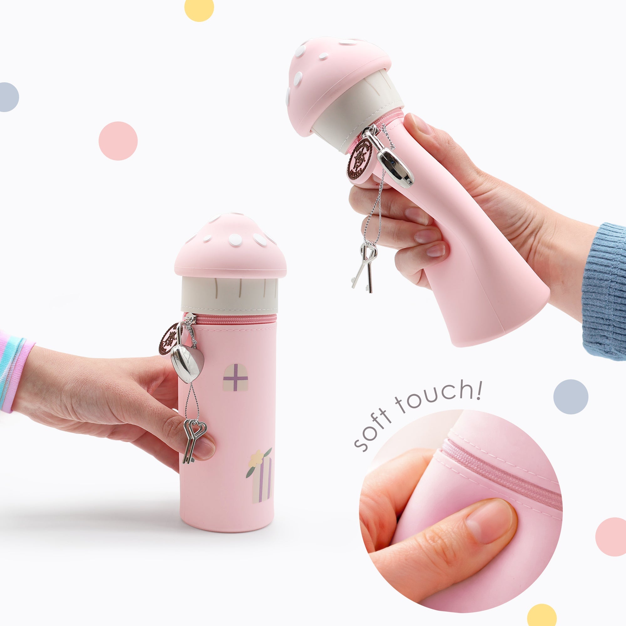 Lulubug lustiges Federmäppchen aus Silikon - Haus "Hüsli" Bell Trade - malmichbuntbest.com