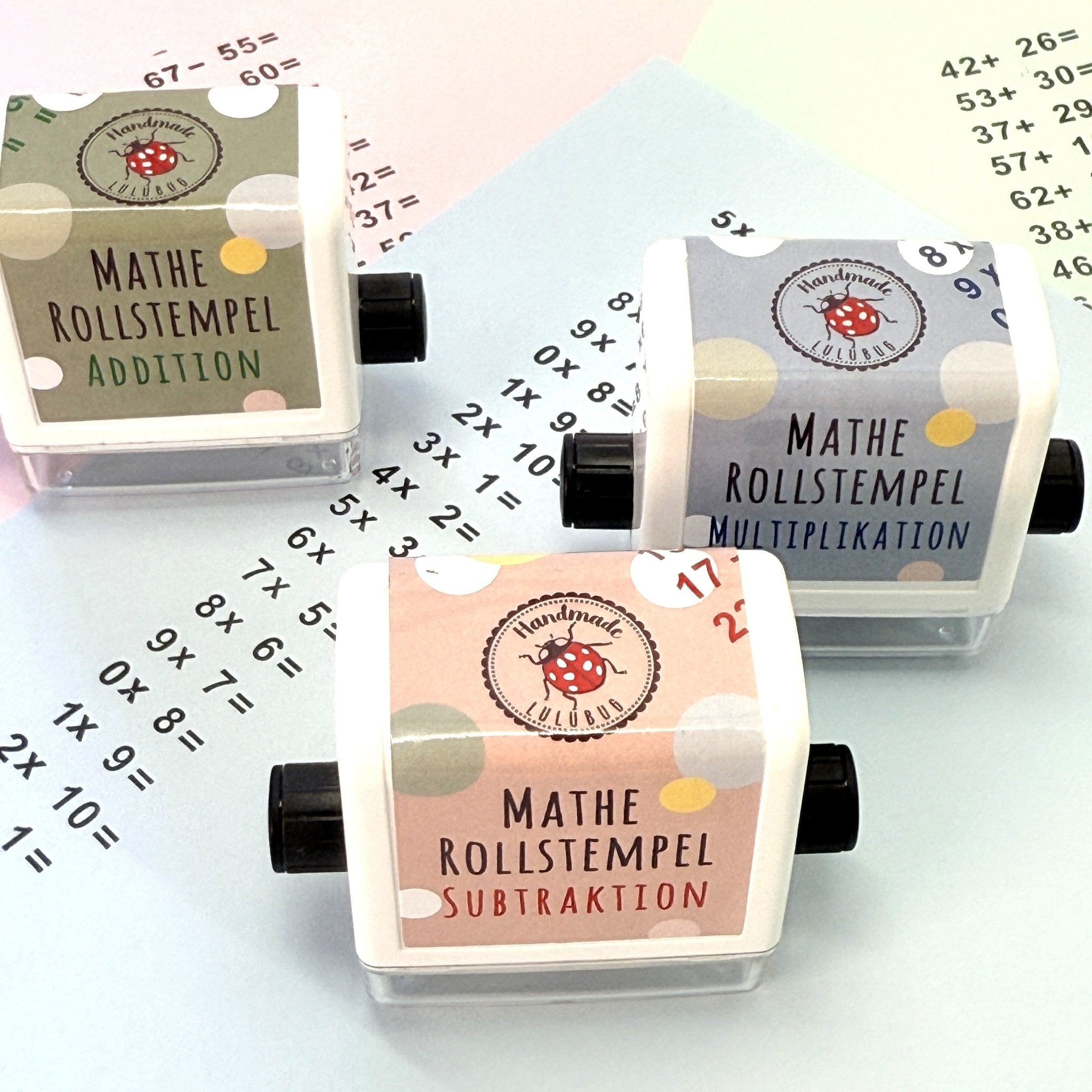 Lulubug Mathe - Stempel "Subtraktion" Bell Trade - malmichbuntbest.com