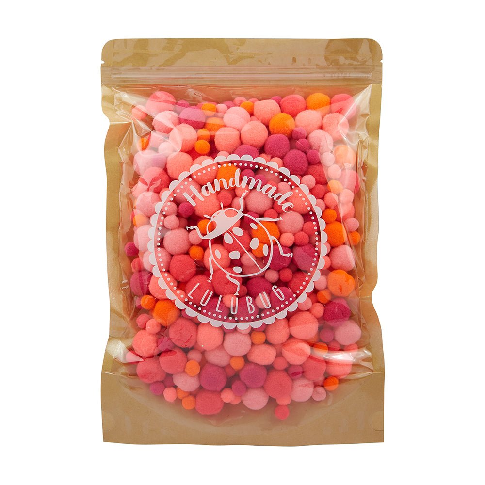 Lulubug PomPon Set, 500 Stück "Neon" Bell Trade - malmichbuntbest.com