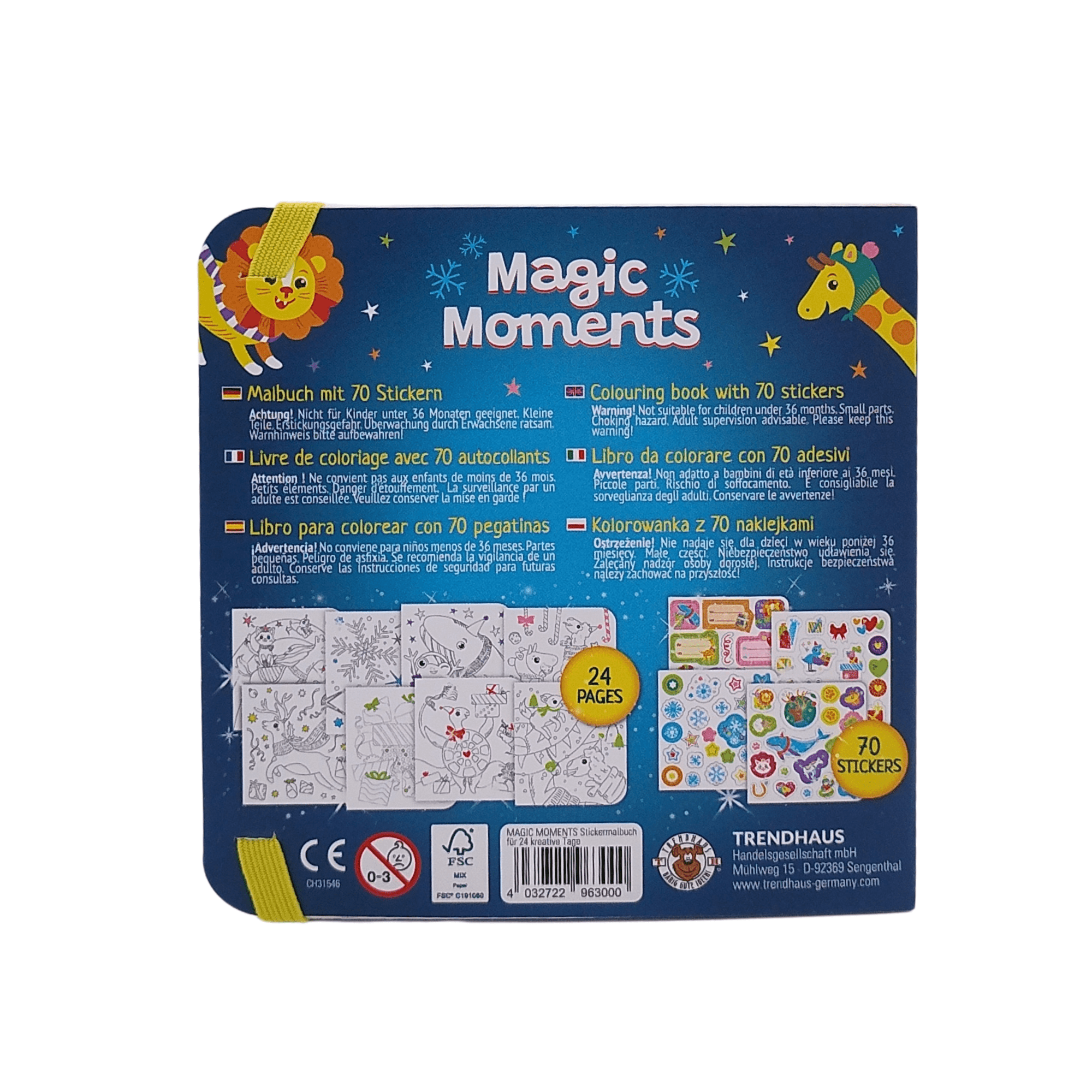 Magic Moments - Sticker Glitzer - Malbuch Trendhaus - malmichbuntbest.com